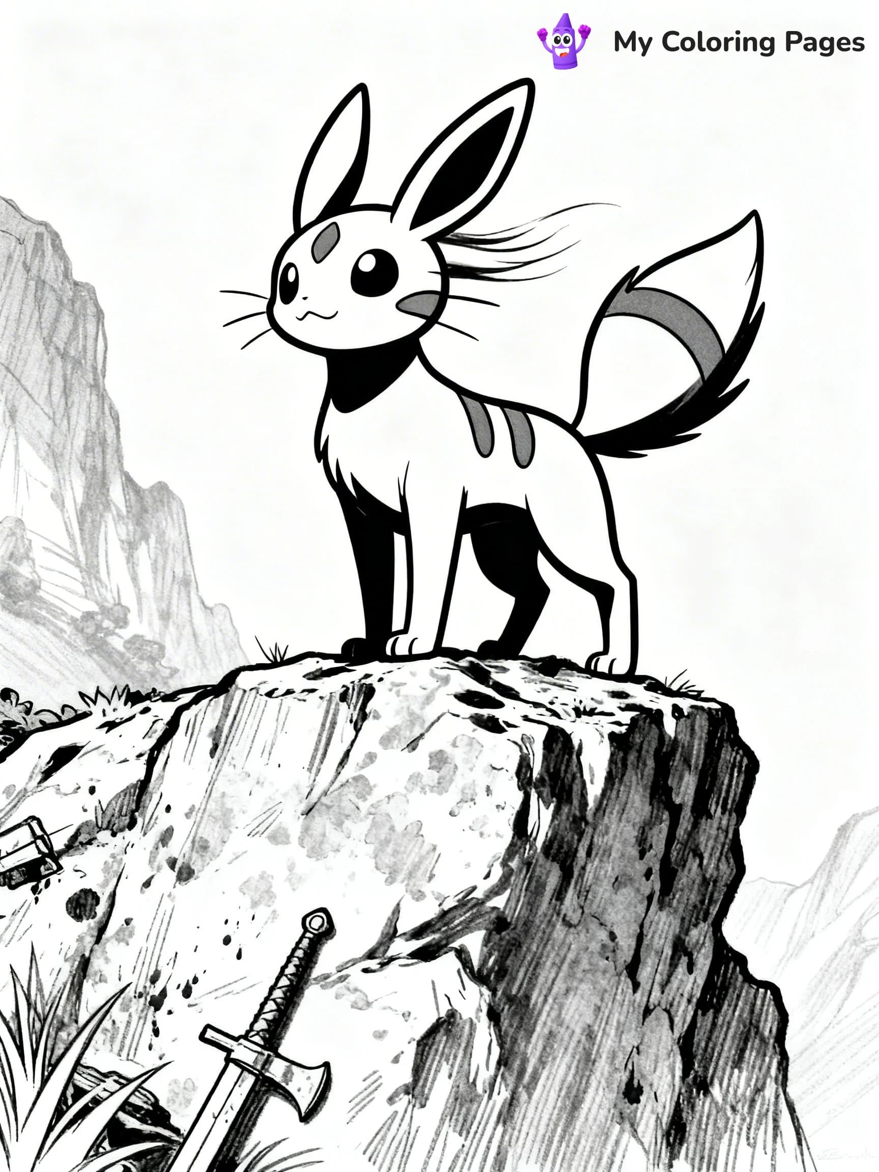 Umbreon Coloring Pages - 7