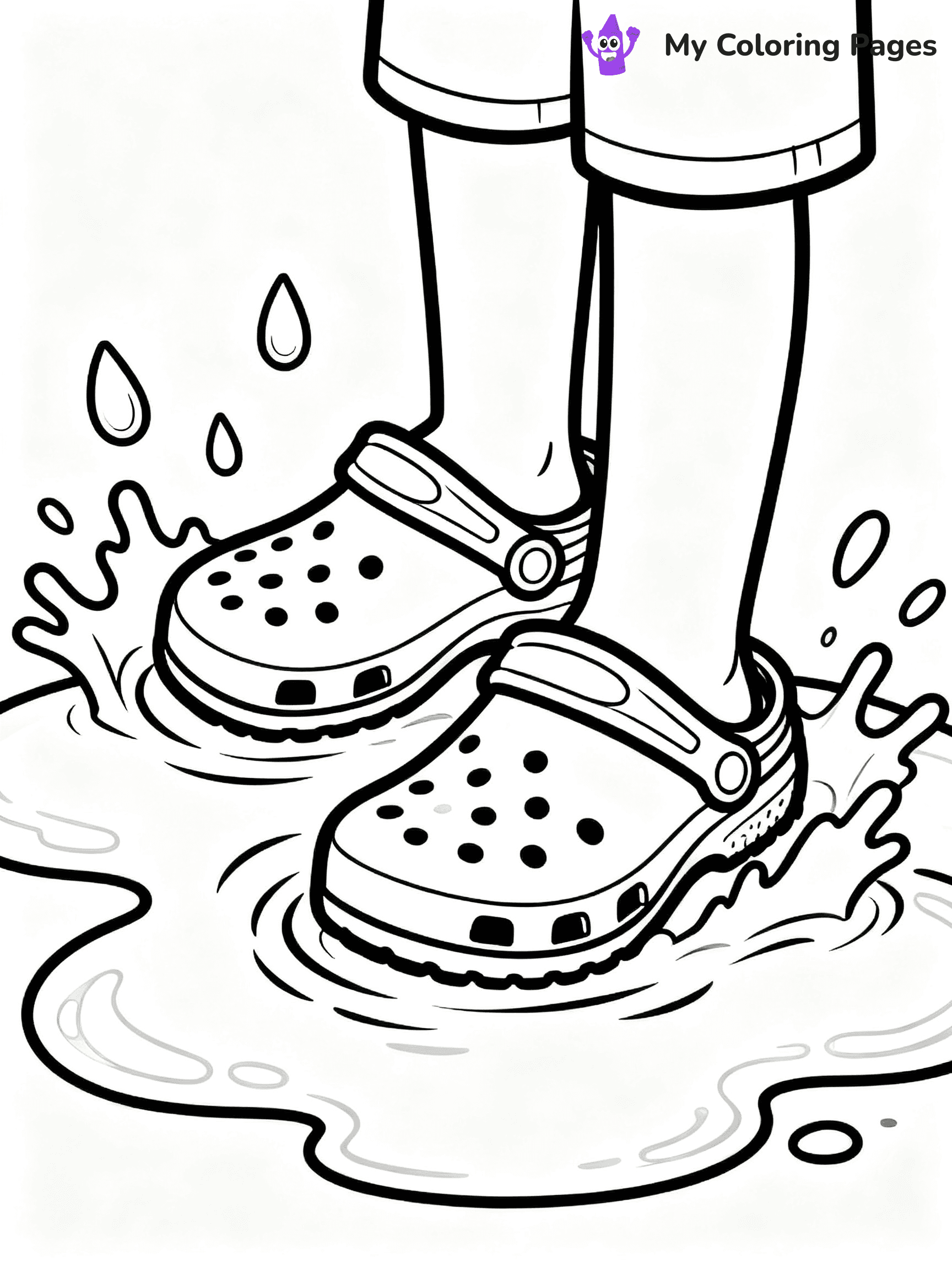 Crocs Coloring Pages - 7