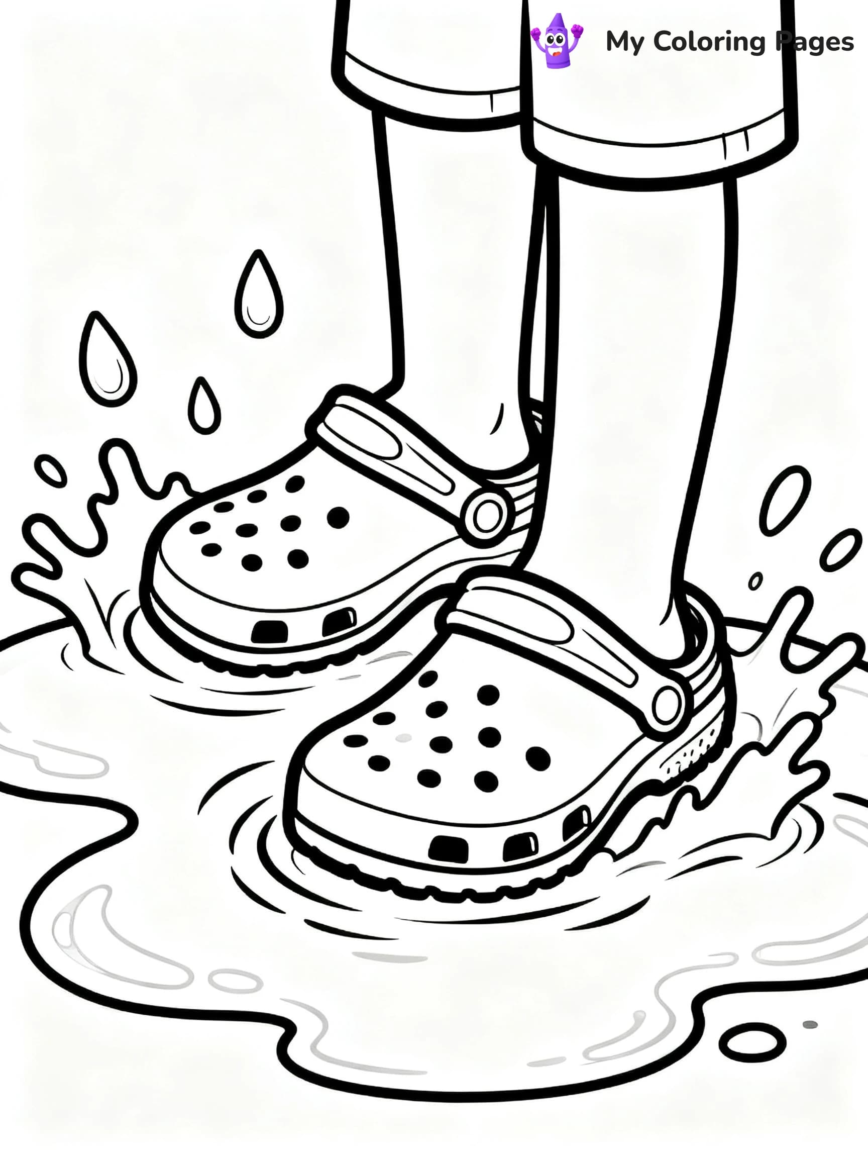 Crocs Coloring Pages - 13