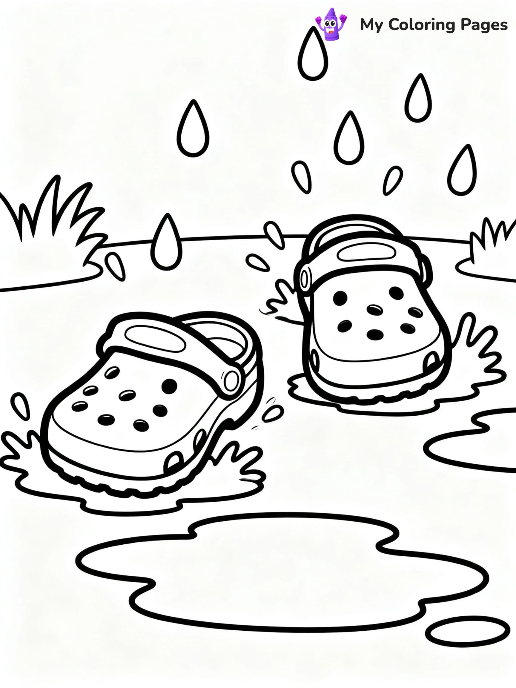 Crocs Coloring Pages - 12