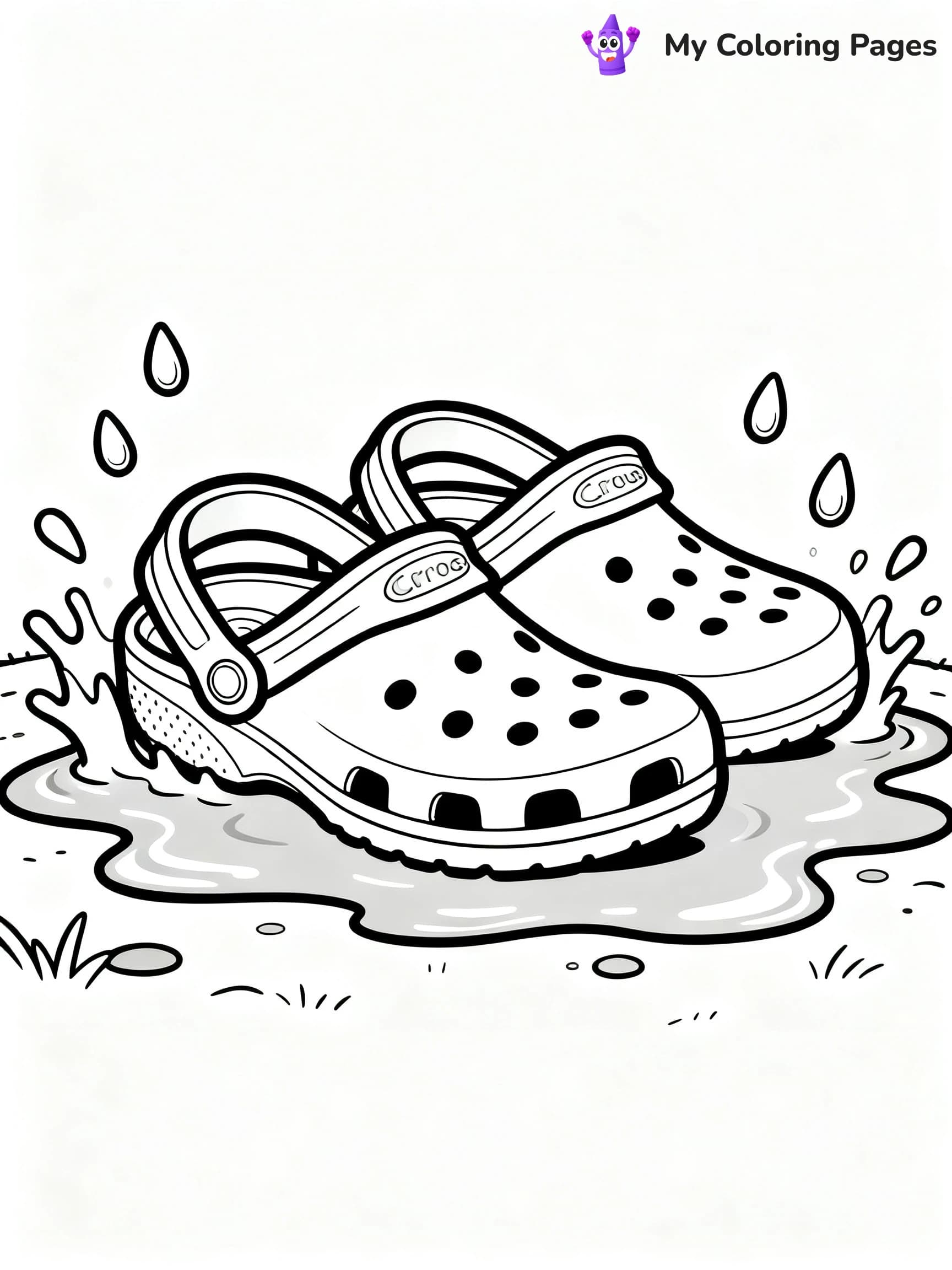 Crocs Coloring Pages - 11