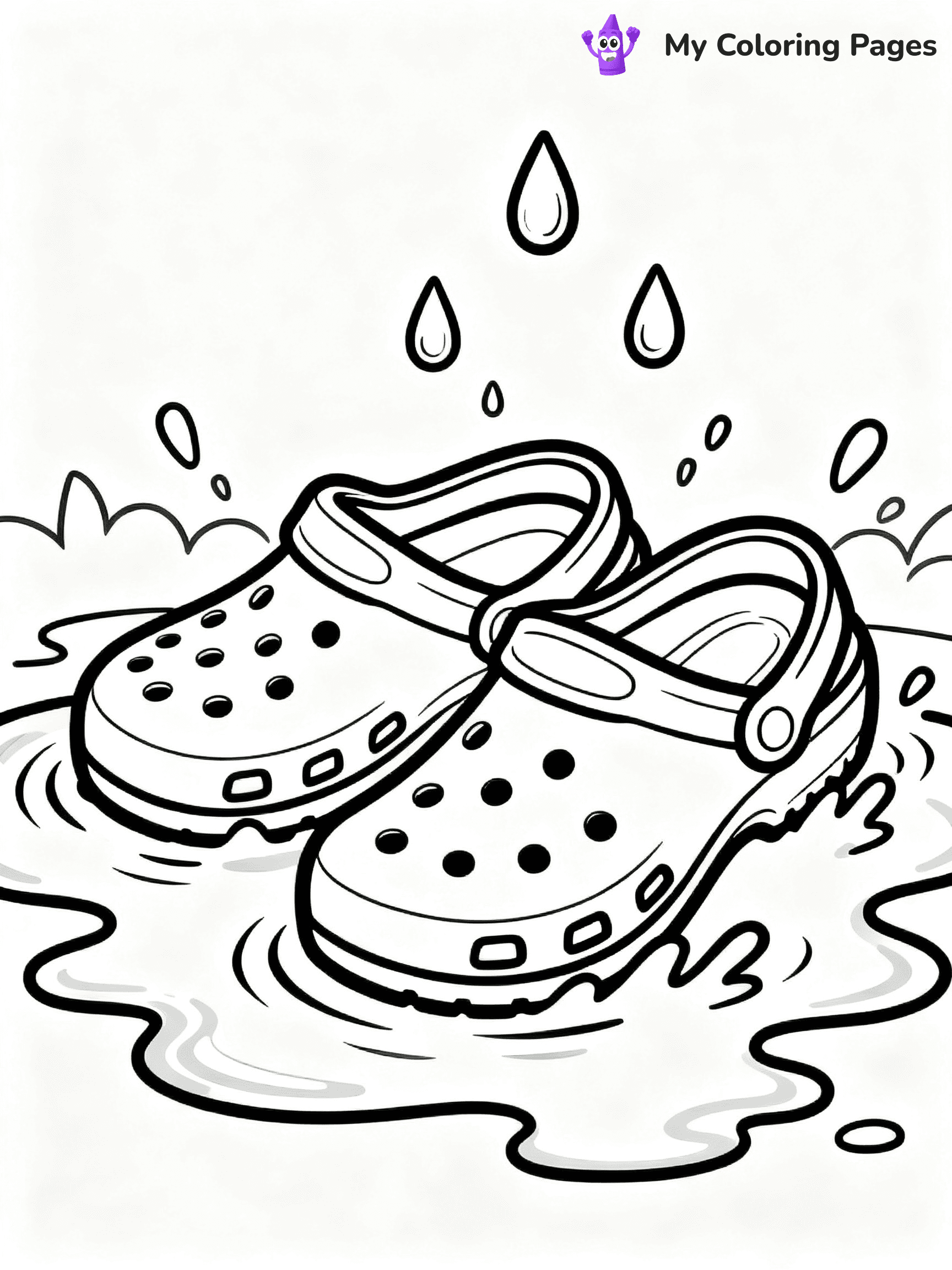 Crocs Coloring Pages - 4
