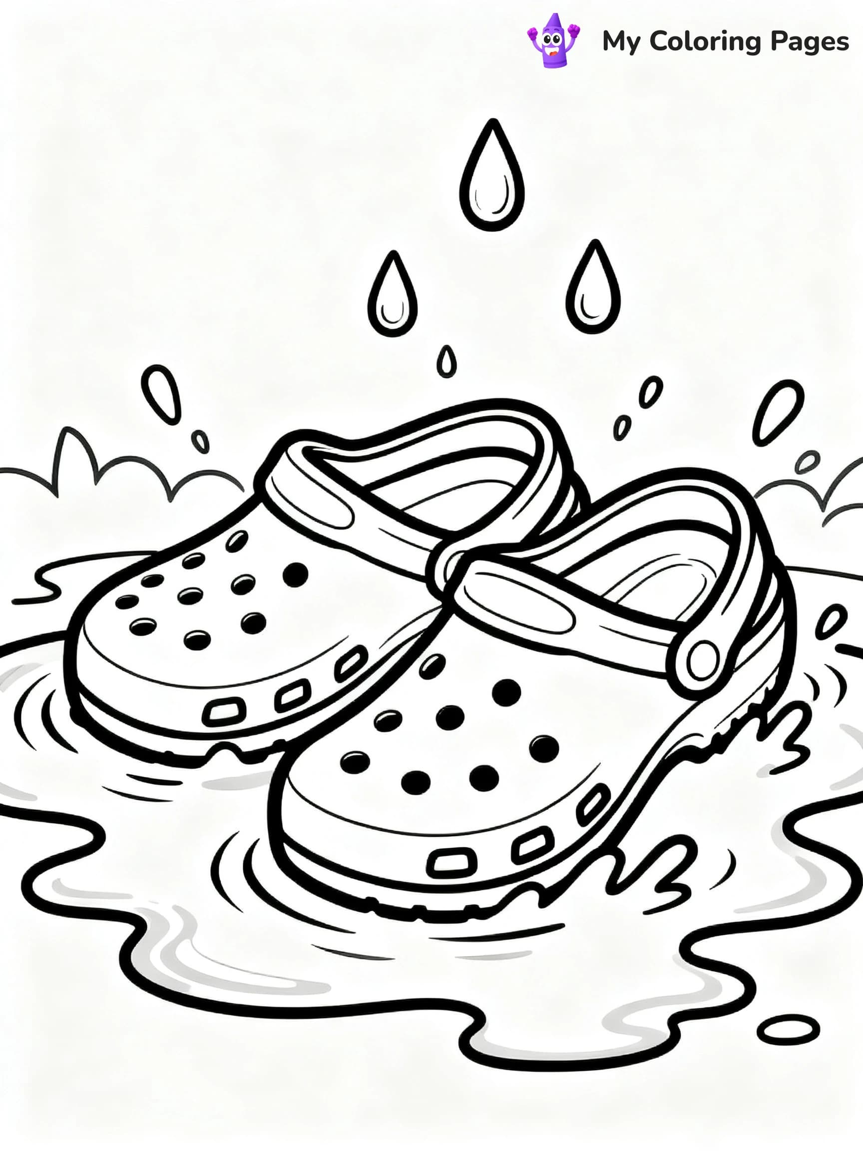 Crocs Coloring Pages - 10