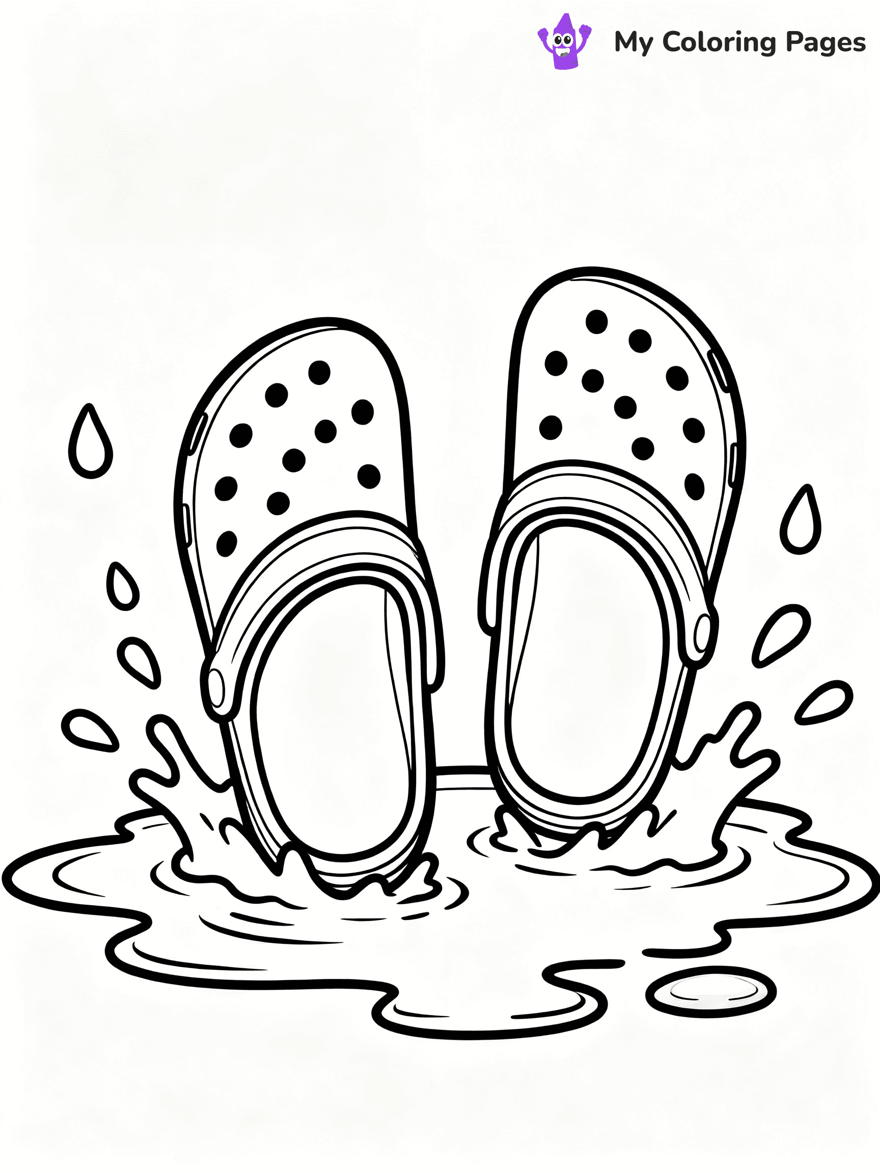 Crocs Coloring Pages - 3