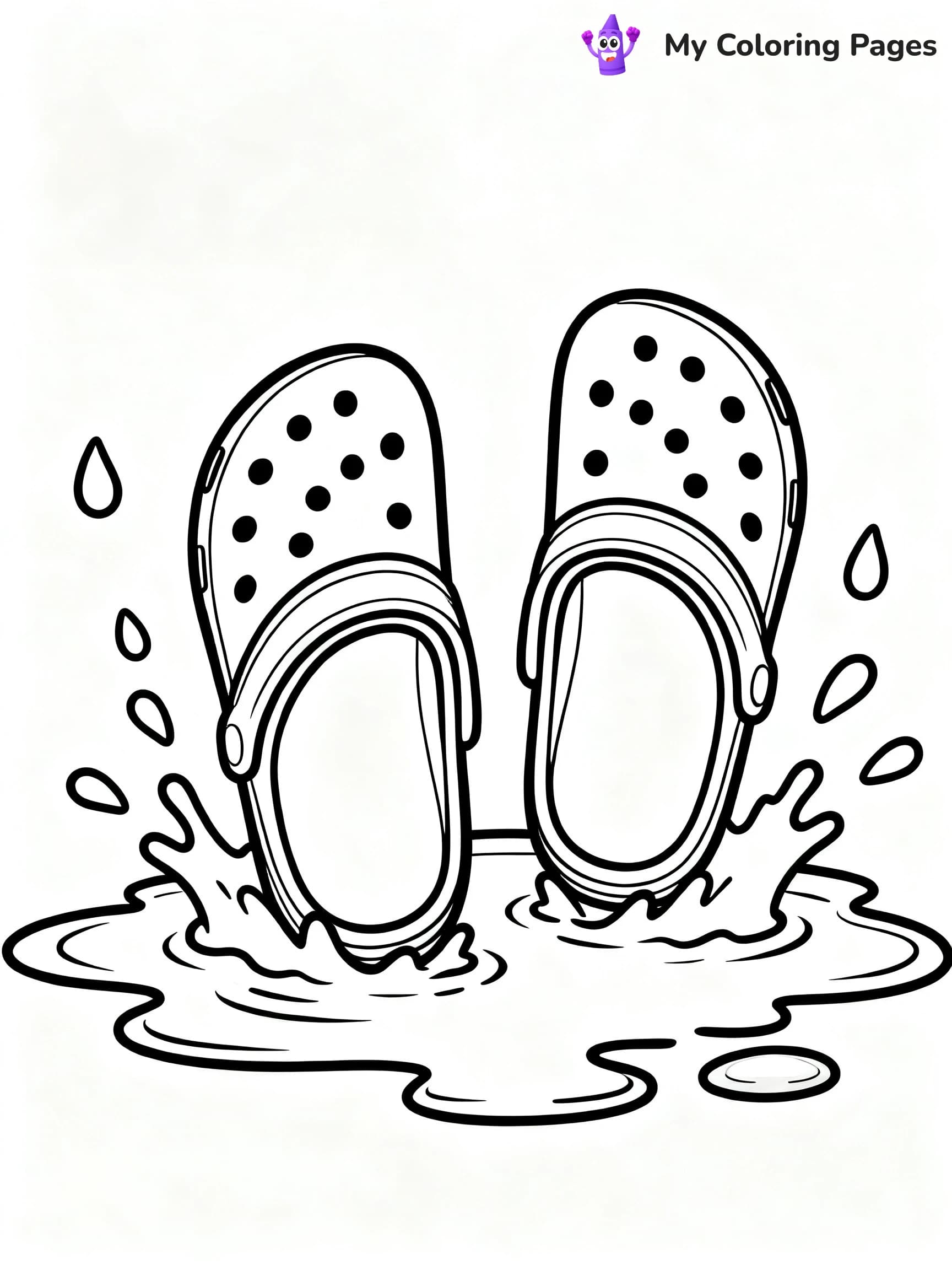 Crocs Coloring Pages - 9