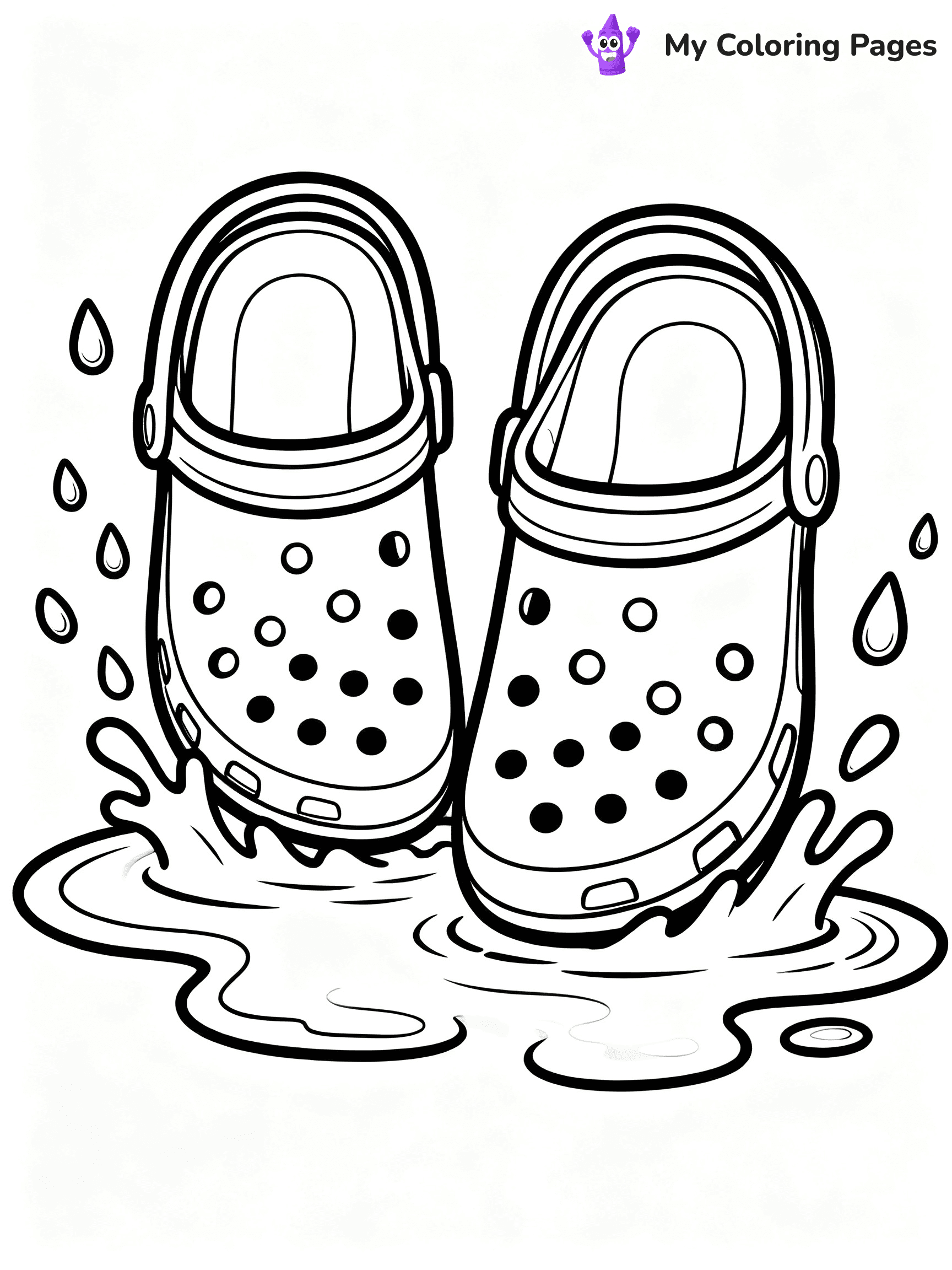 Crocs Coloring Pages - 2