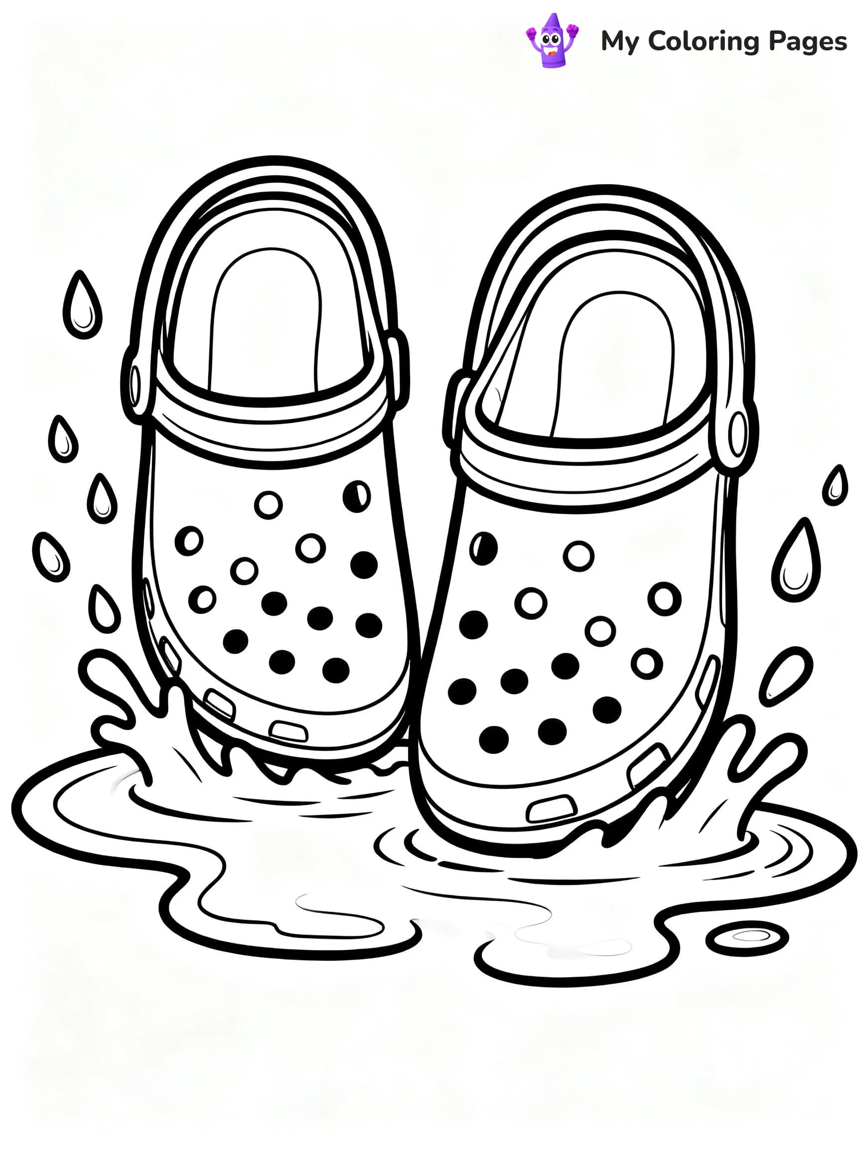 Crocs Coloring Pages - 8