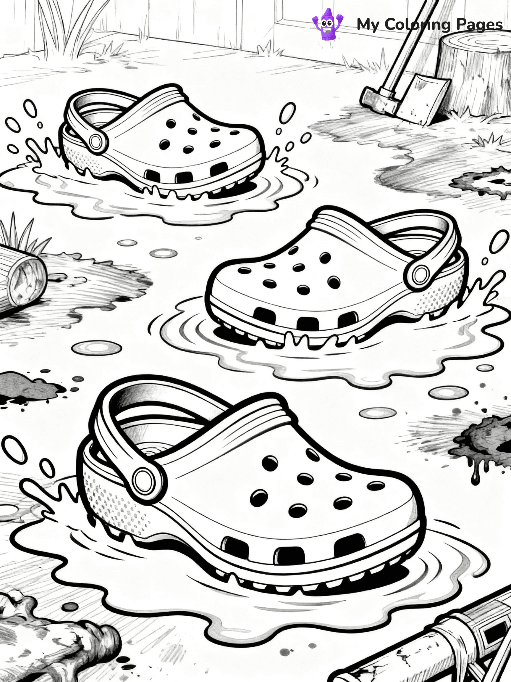 Crocs Coloring Pages - 1