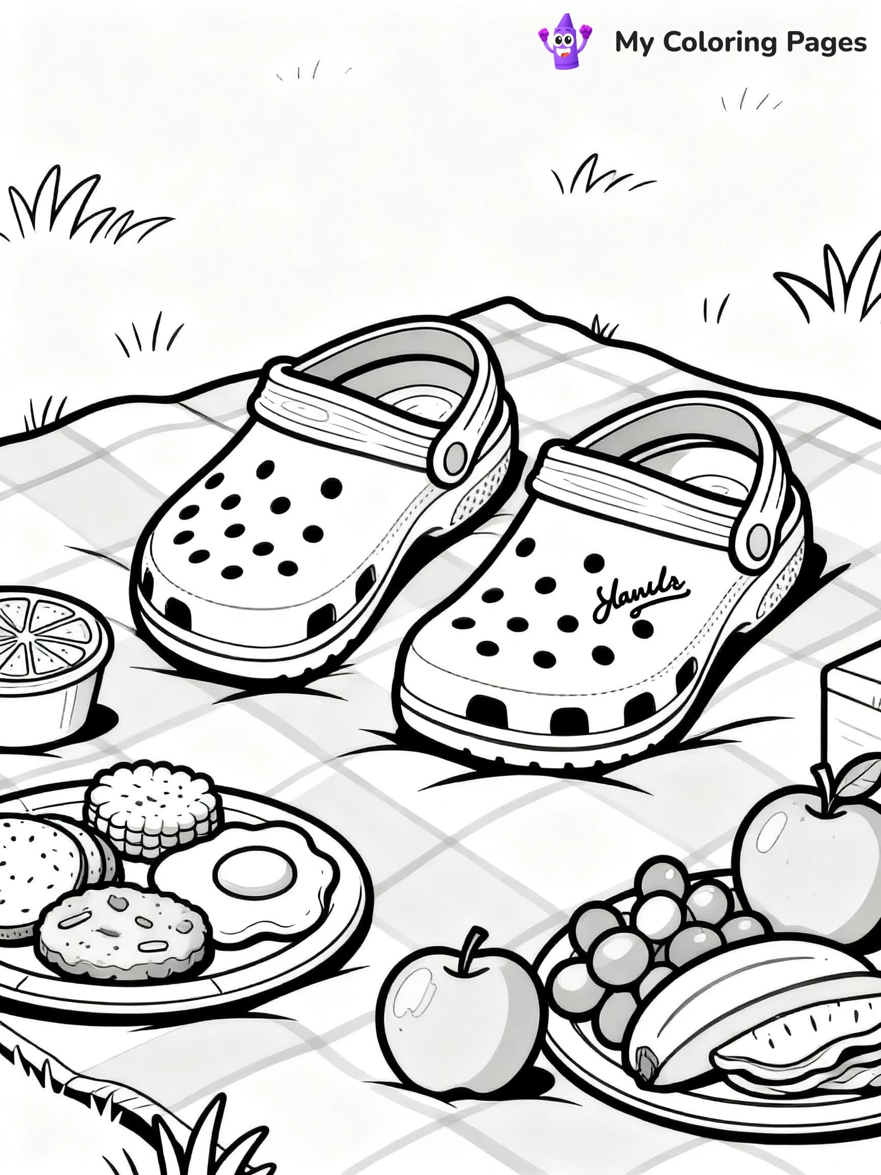 Crocs Coloring Pages - 2