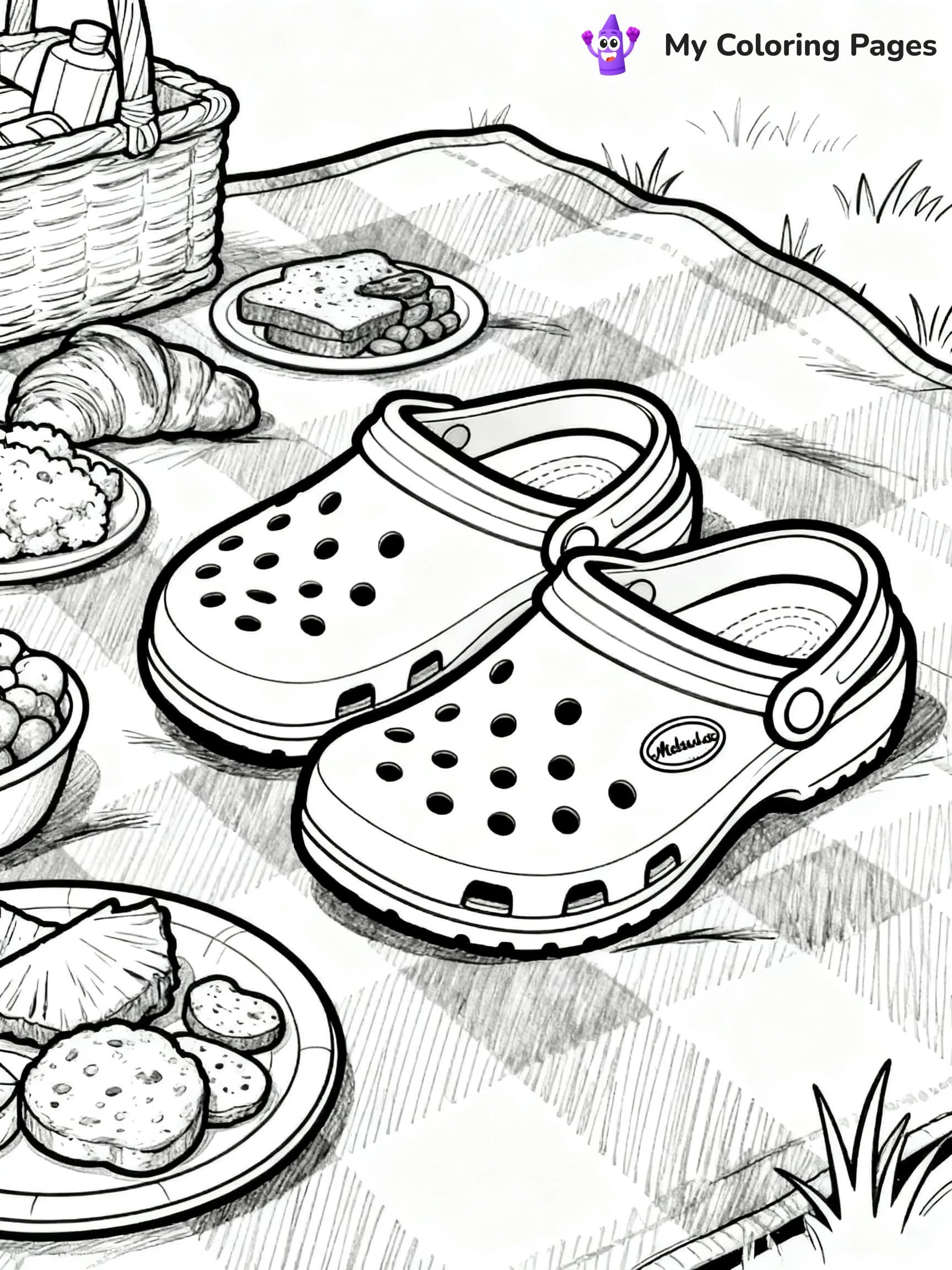 Crocs Coloring Pages - 1