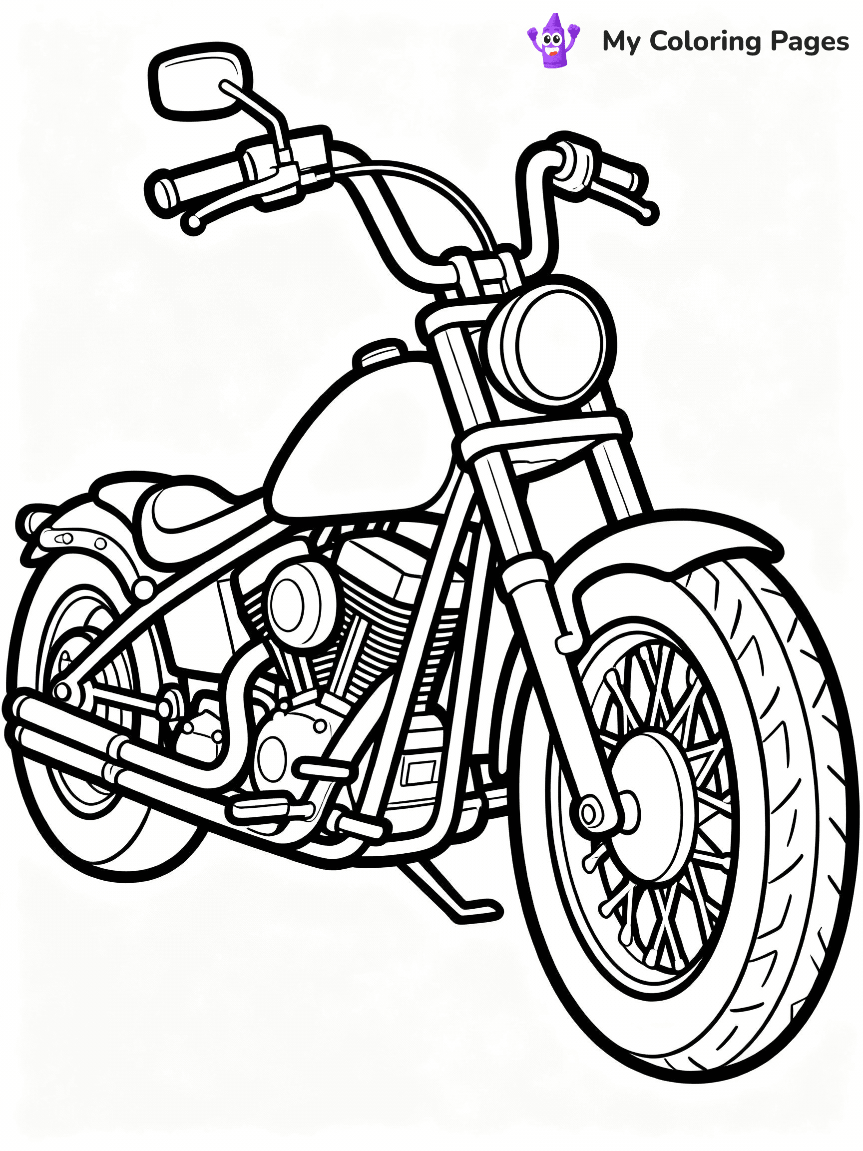 Motorcycle Coloring Pages - 30