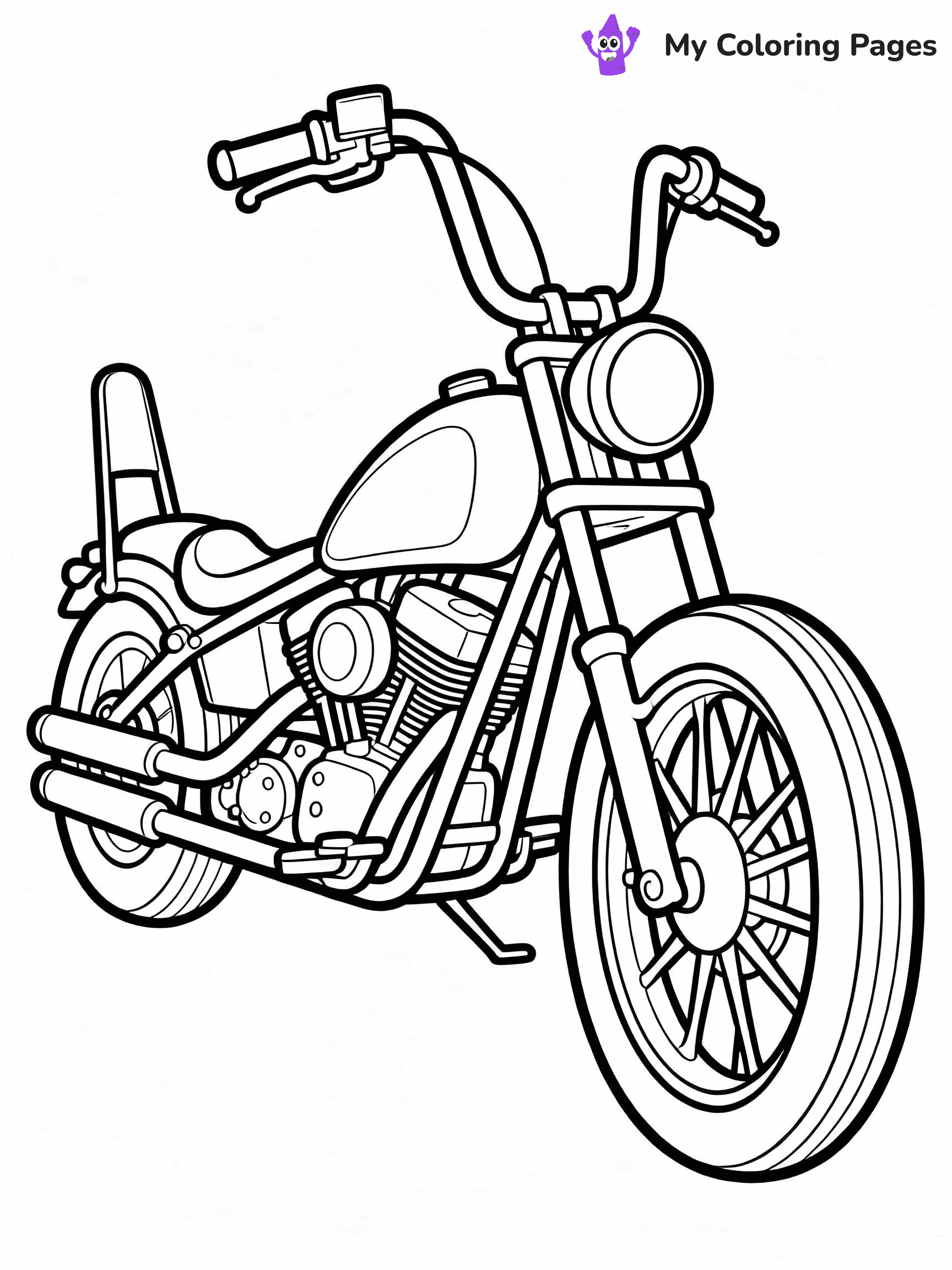 Motorcycle Coloring Pages - 26