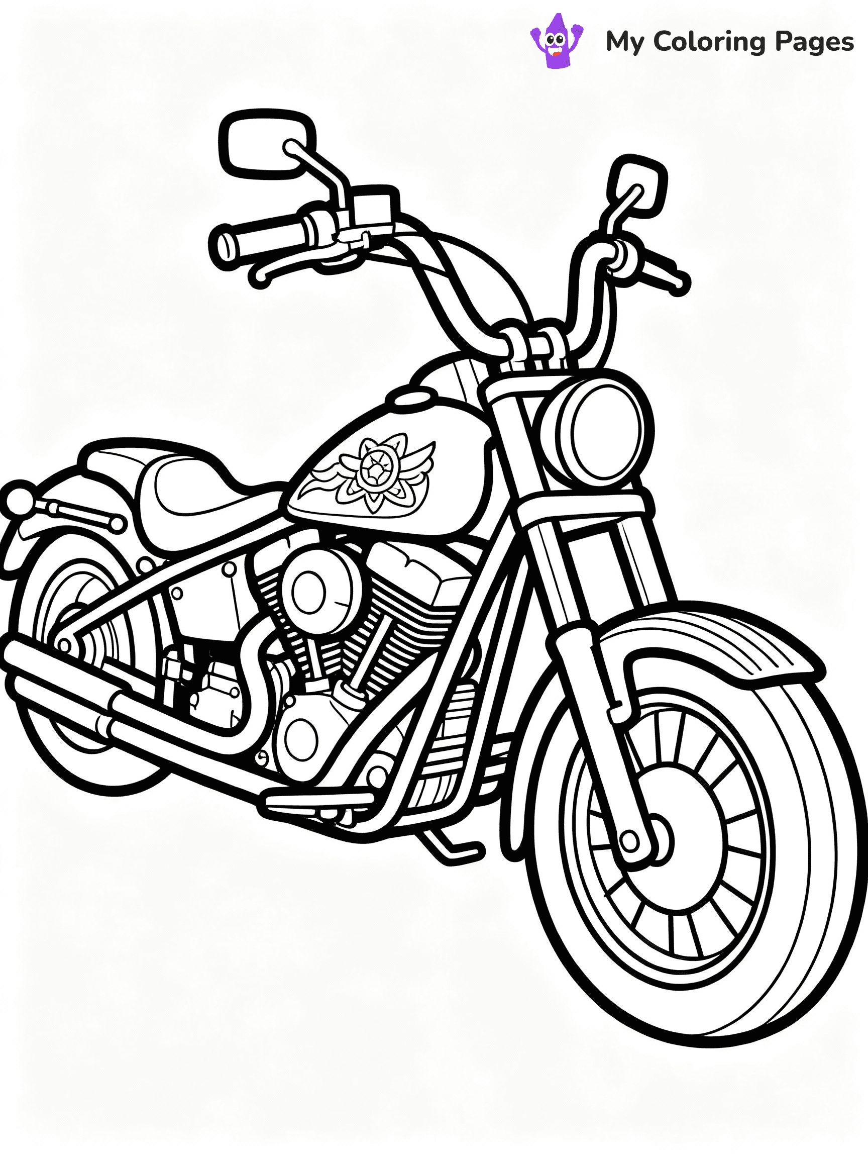Motorcycle Coloring Pages - 25