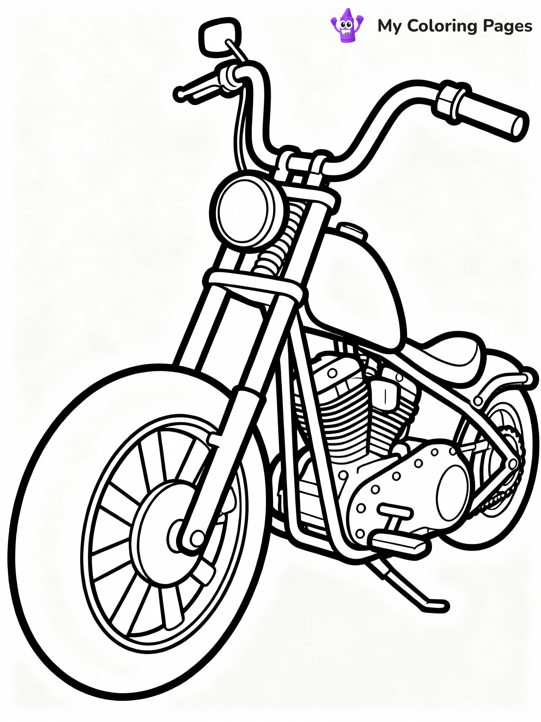 Motorcycle Coloring Pages - 24