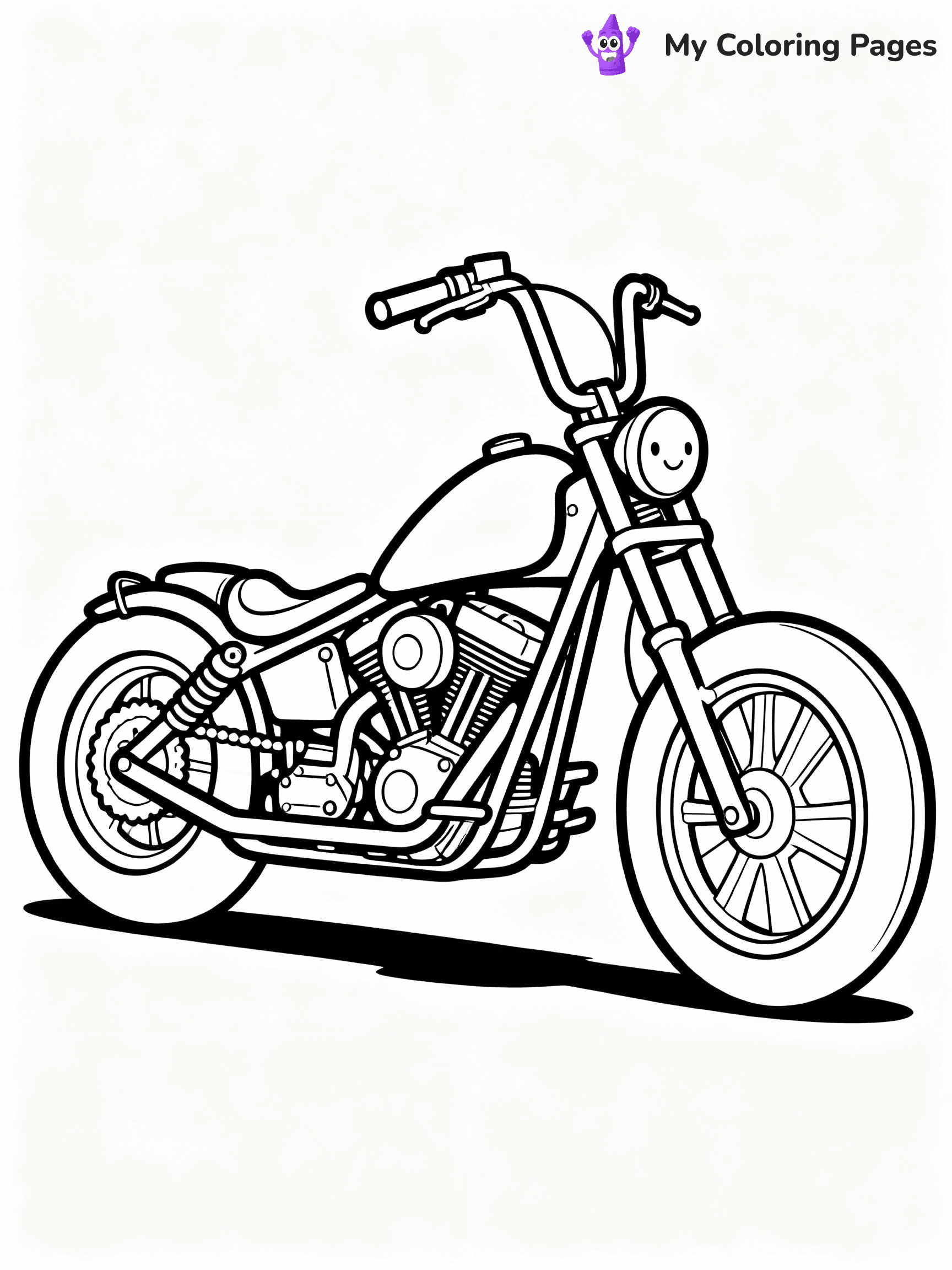 Motorcycle Coloring Pages - 23