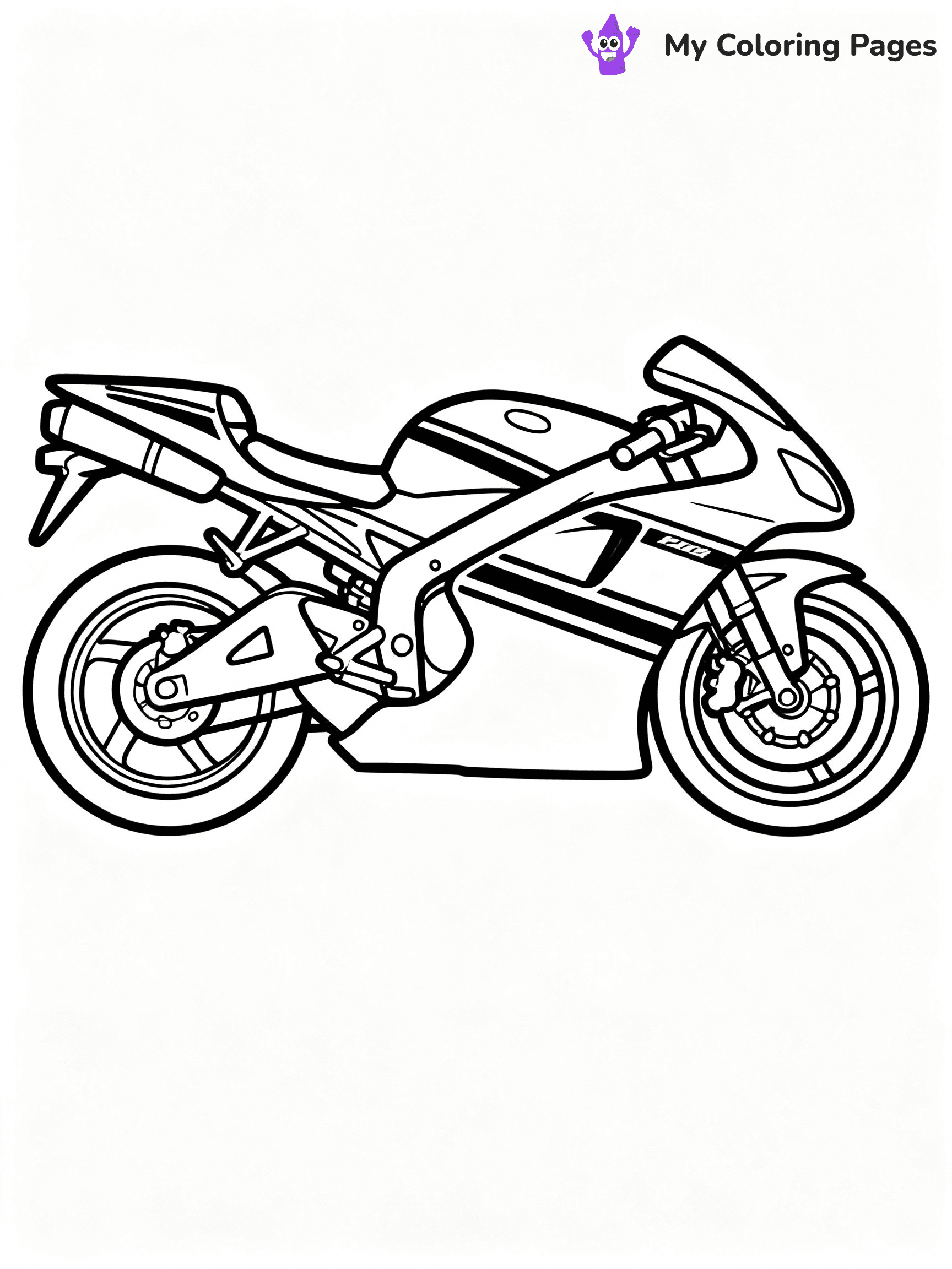 Motorcycle Coloring Pages - 22
