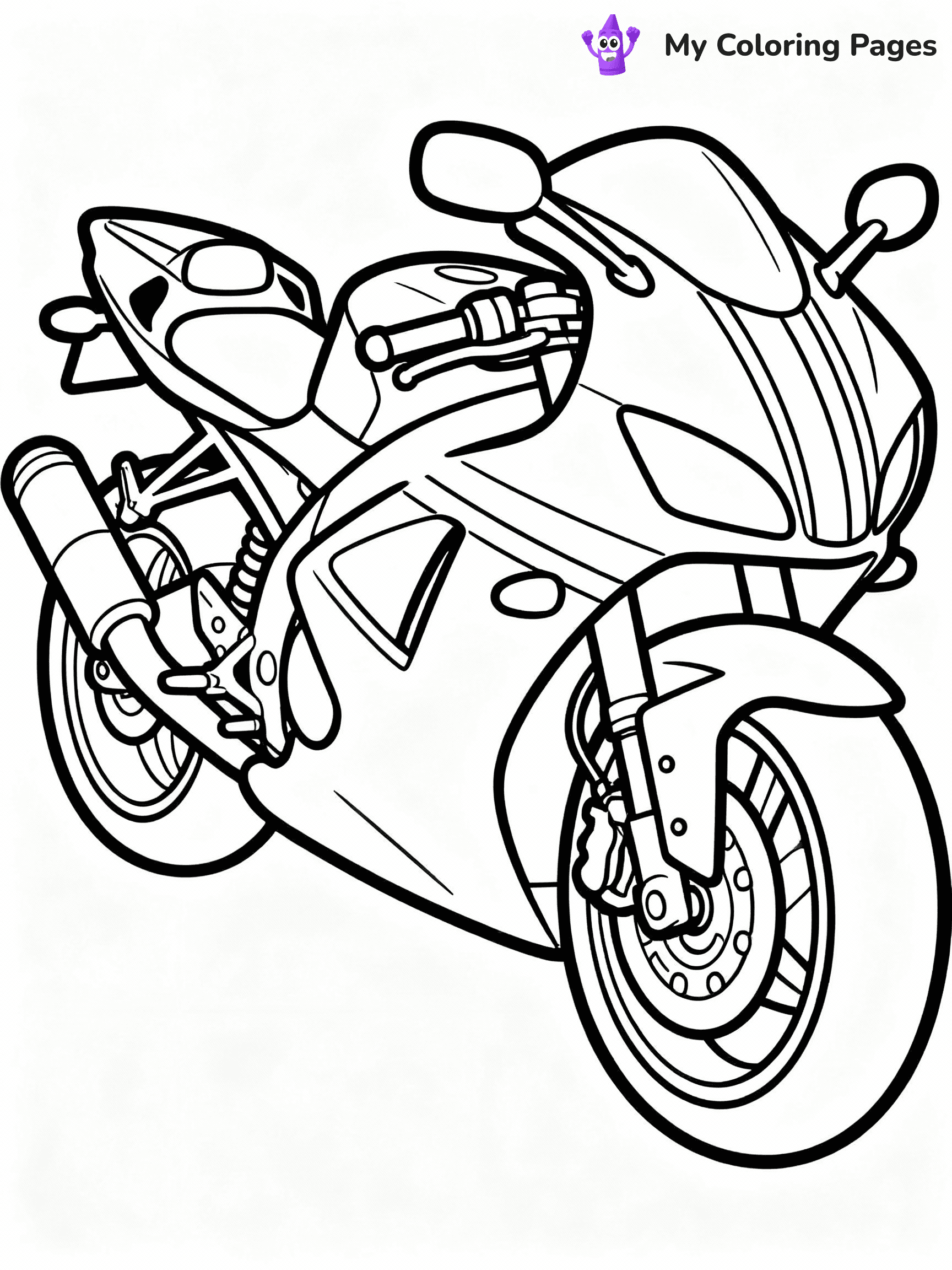 Motorcycle Coloring Pages - 20