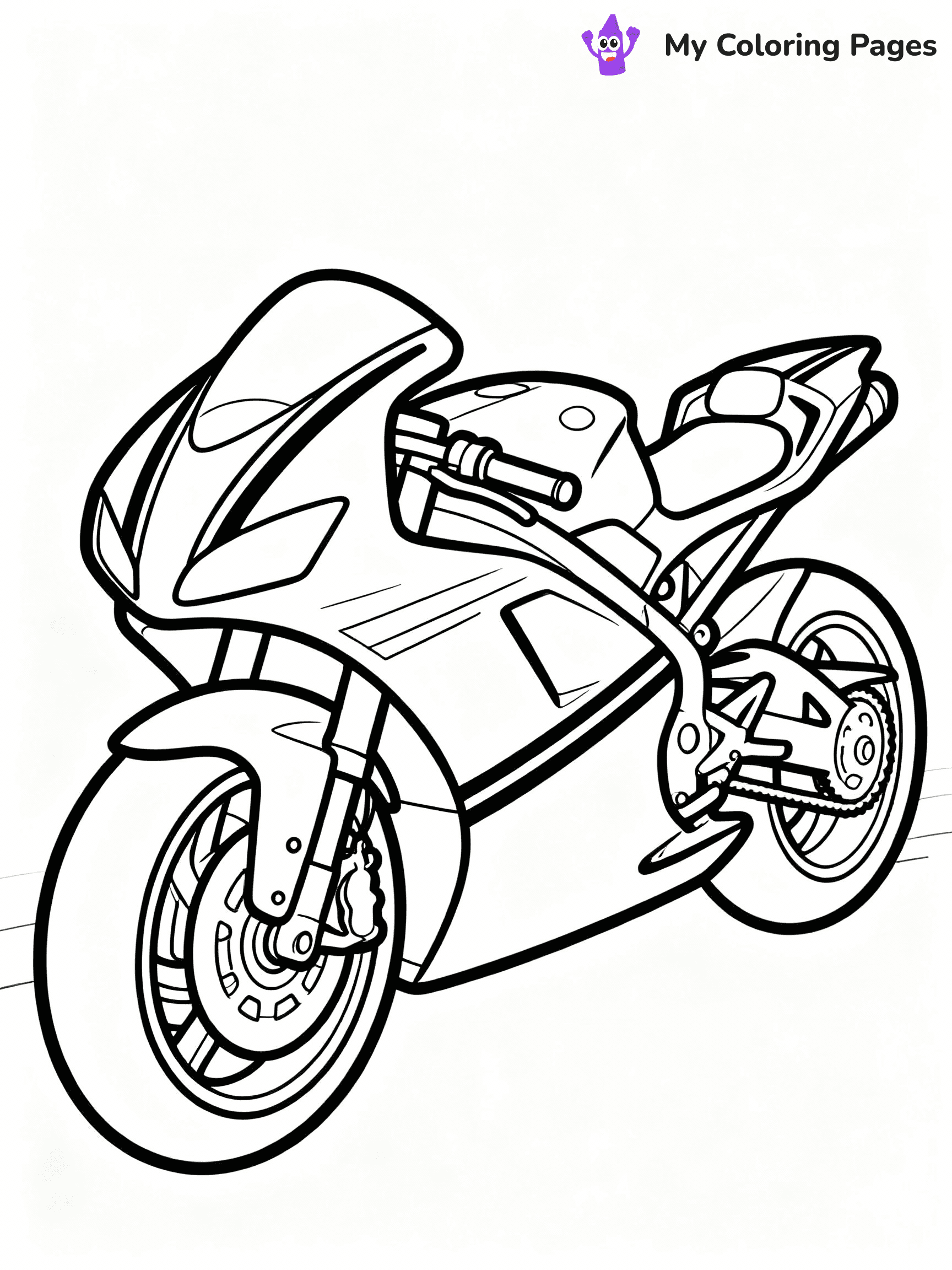 Motorcycle Coloring Pages - 19