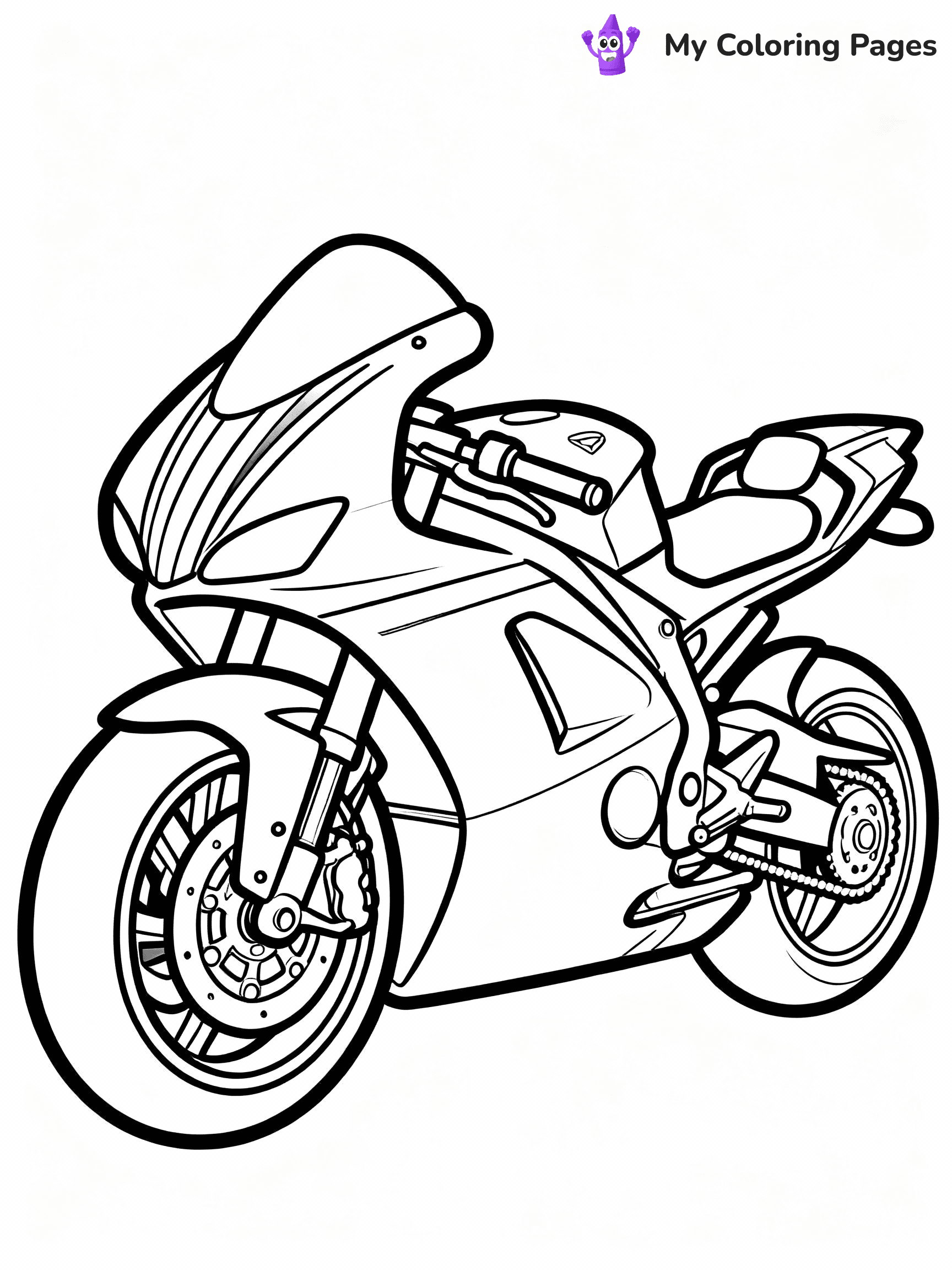 Motorcycle Coloring Pages - 17