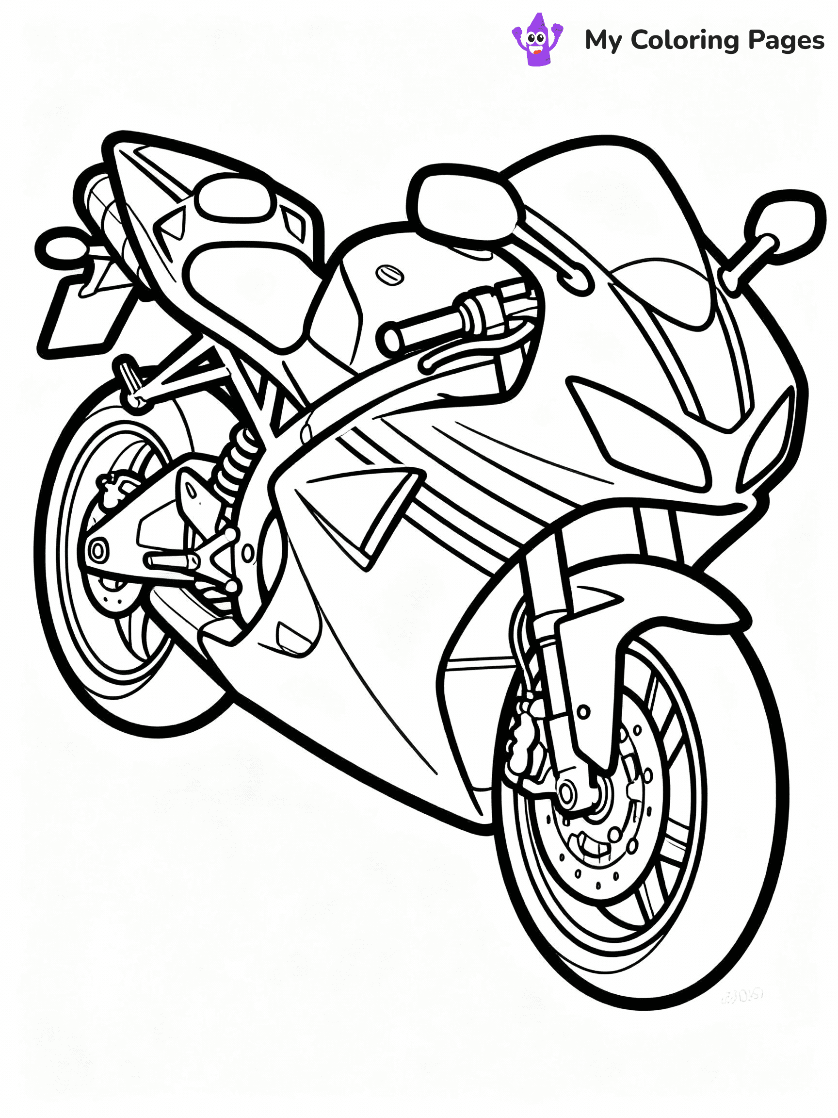 Motorcycle Coloring Pages - 16