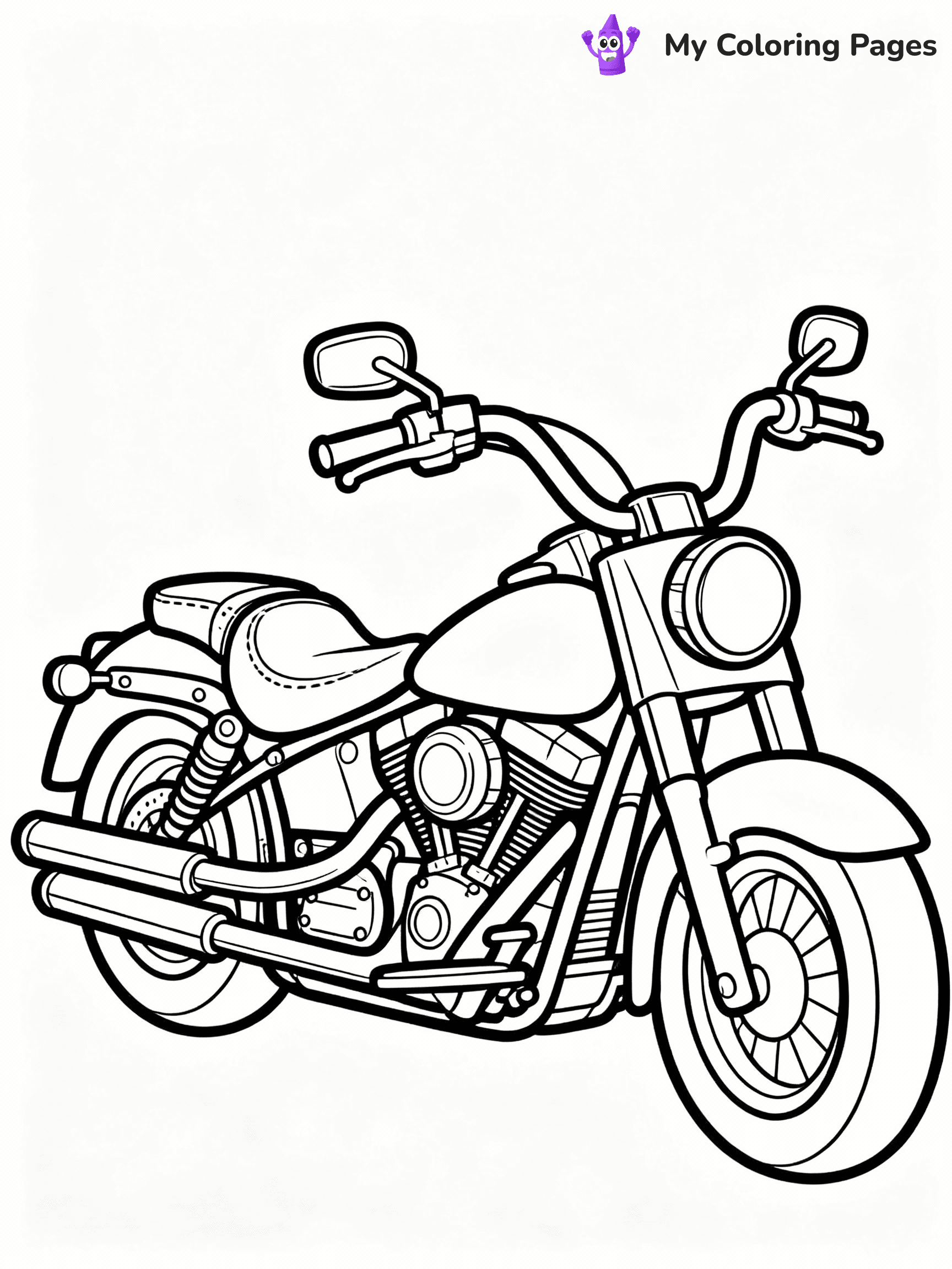 Motorcycle Coloring Pages - 15