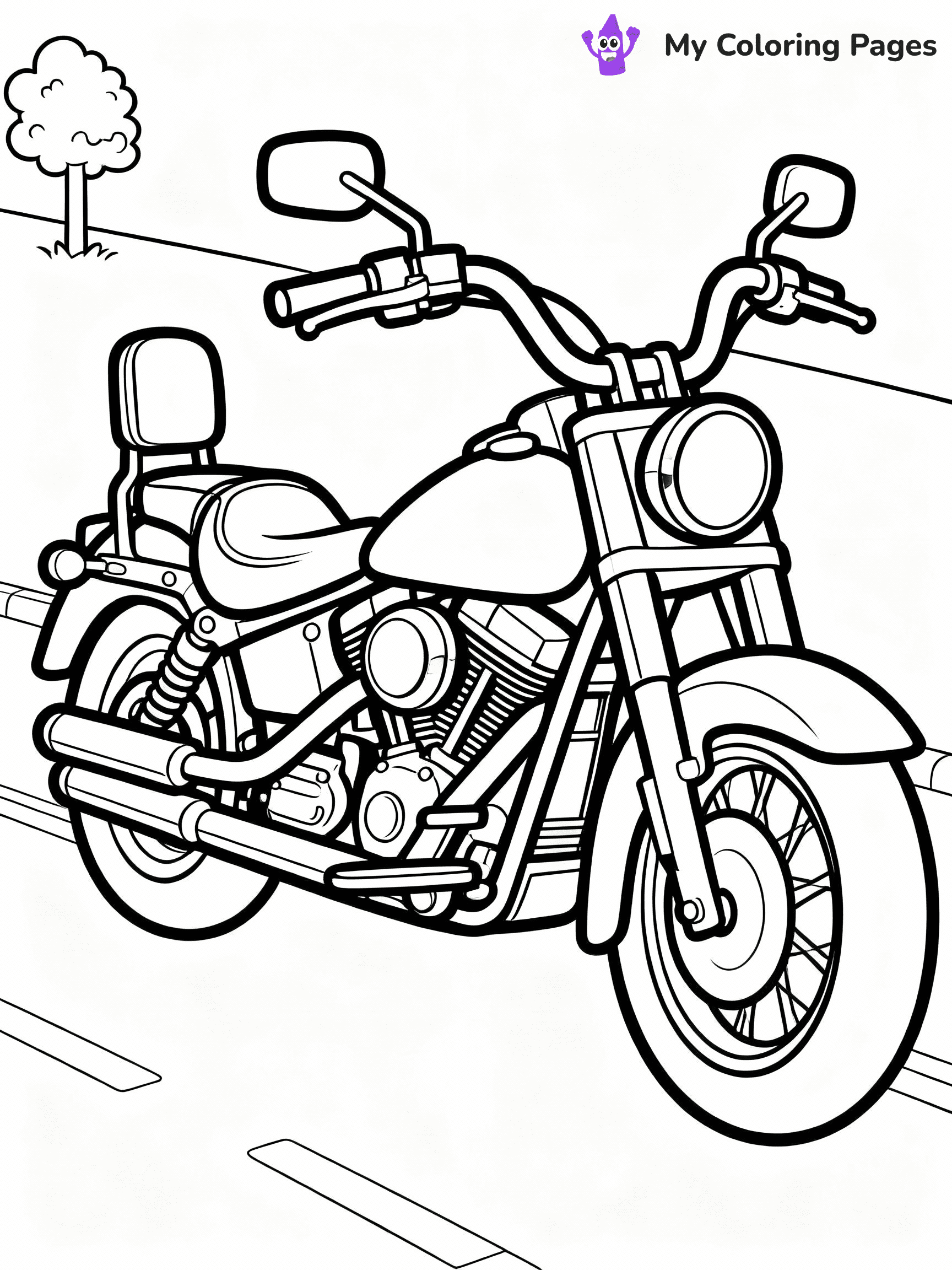 Motorcycle Coloring Pages - 13