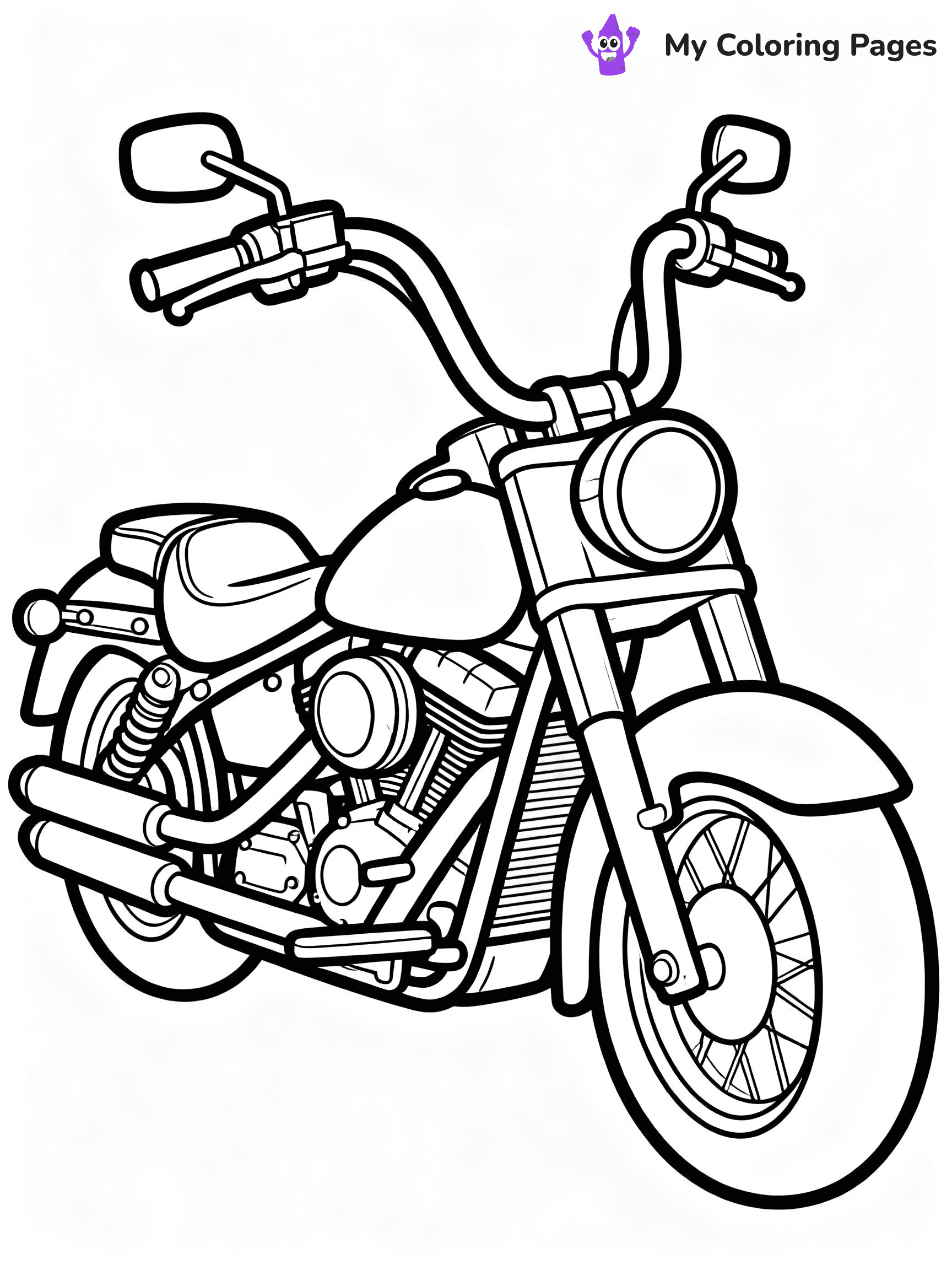 Motorcycle Coloring Pages - 12