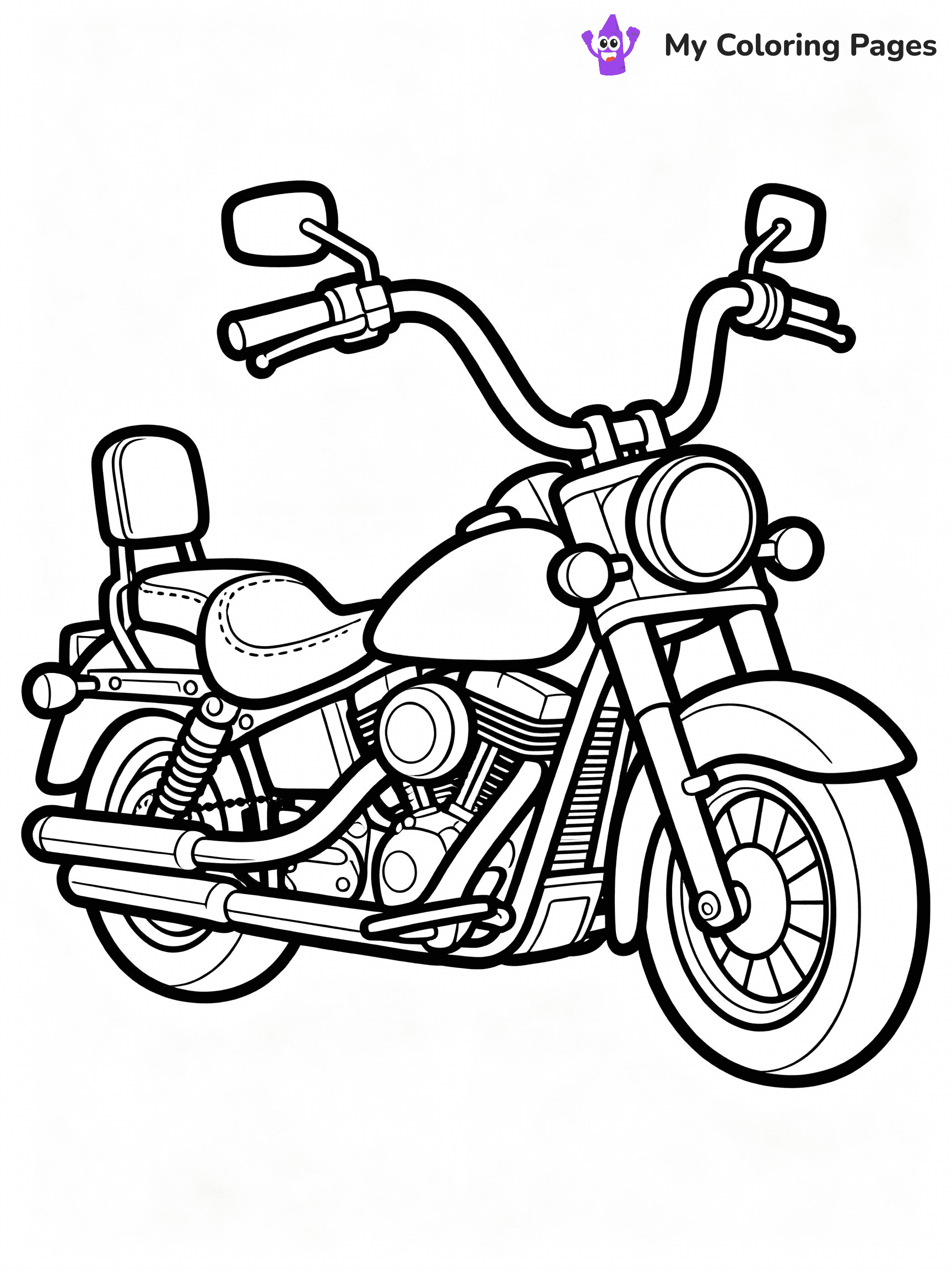 Motorcycle Coloring Pages - 11