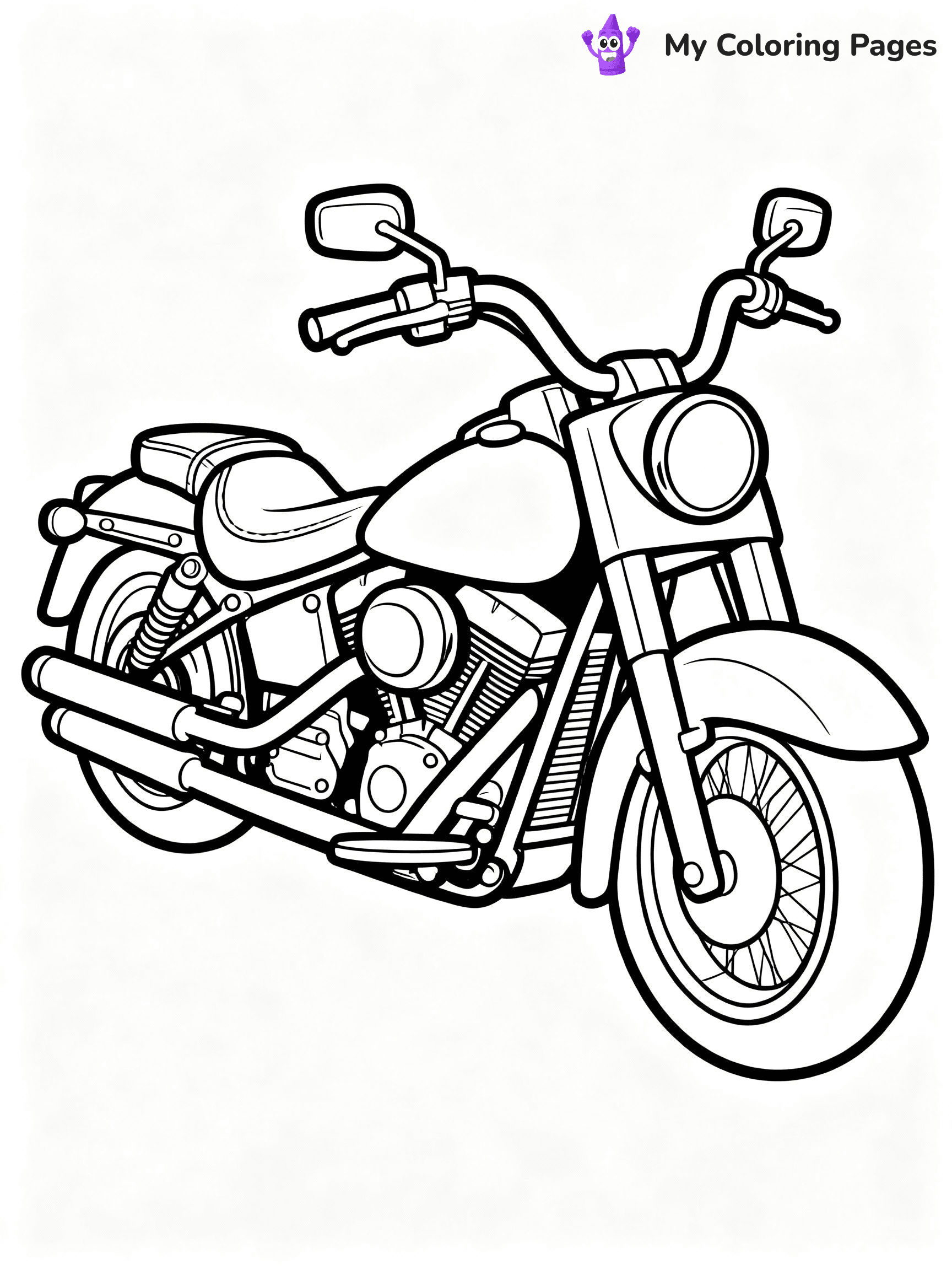 Motorcycle Coloring Pages - 10