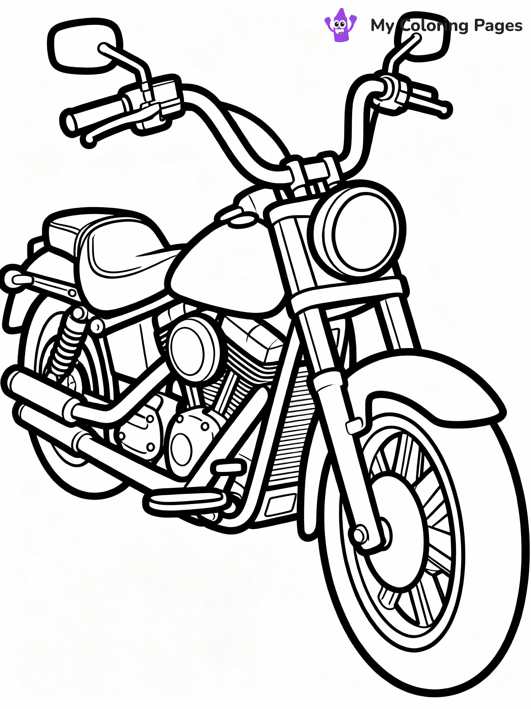 Motorcycle Coloring Pages - 9