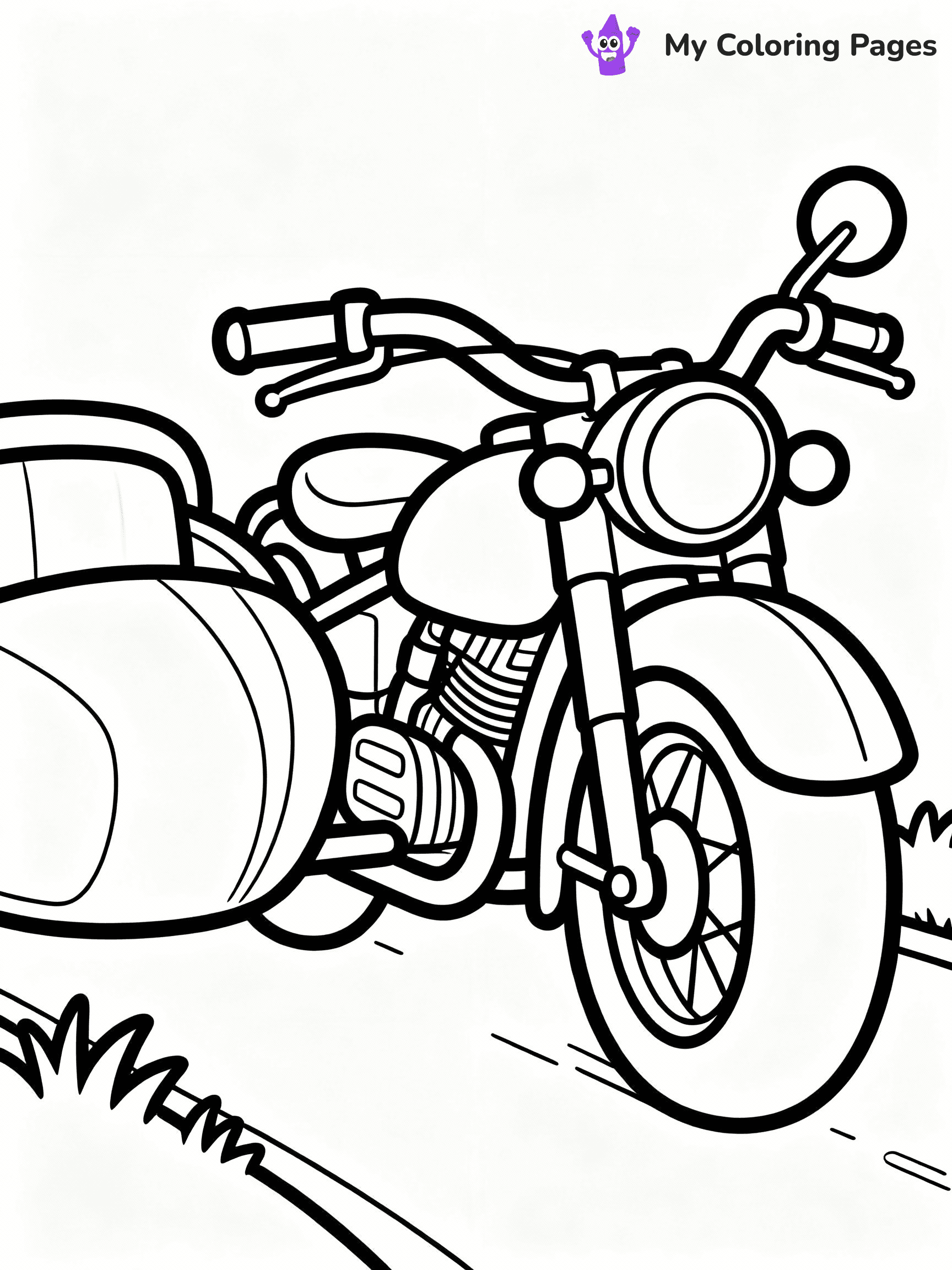 Motorcycle Coloring Pages - 1