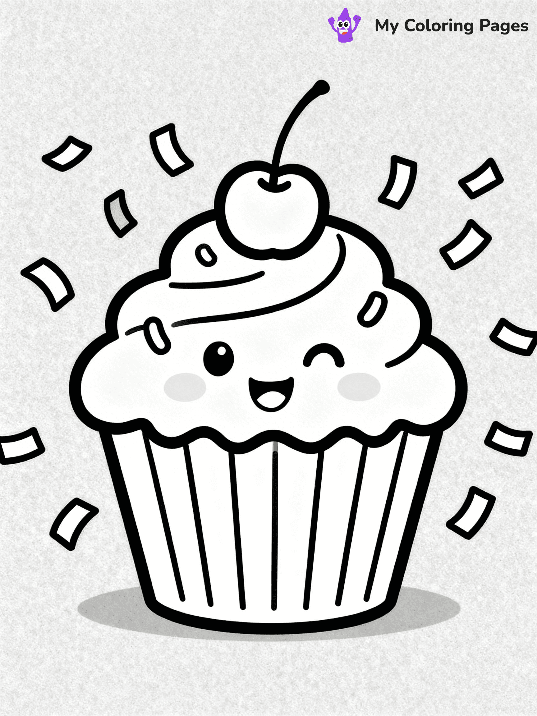Cute Junk Food Coloring Pages - 91