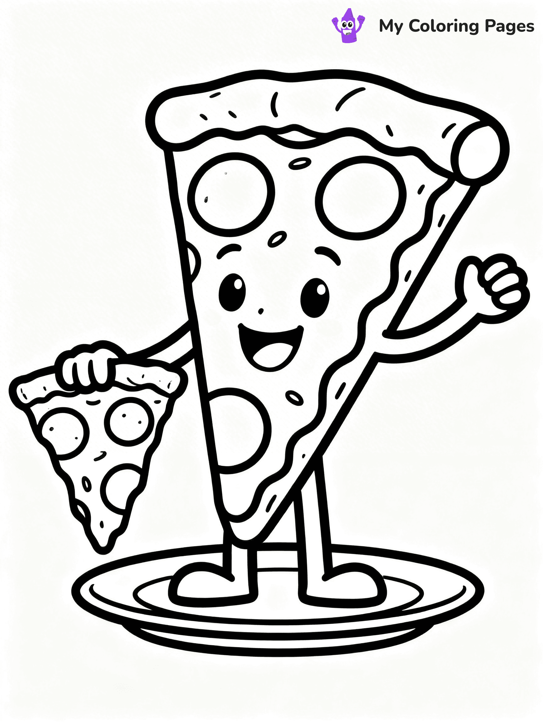 Cute Junk Food Coloring Pages - 88