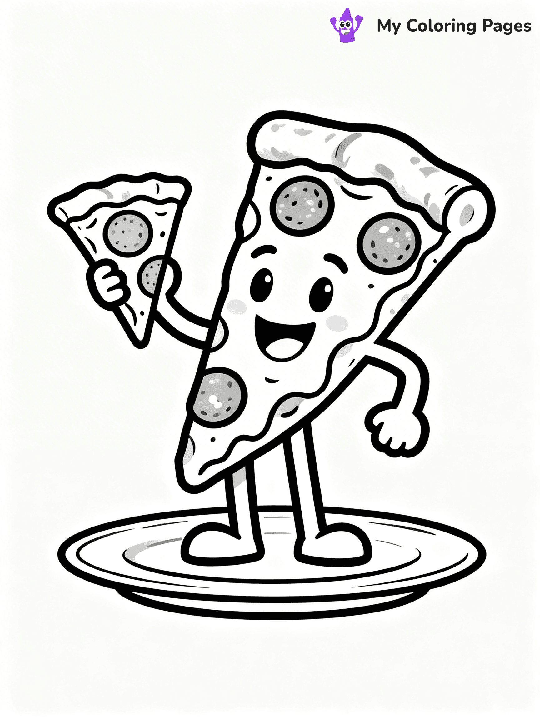 Cute Junk Food Coloring Pages - 84