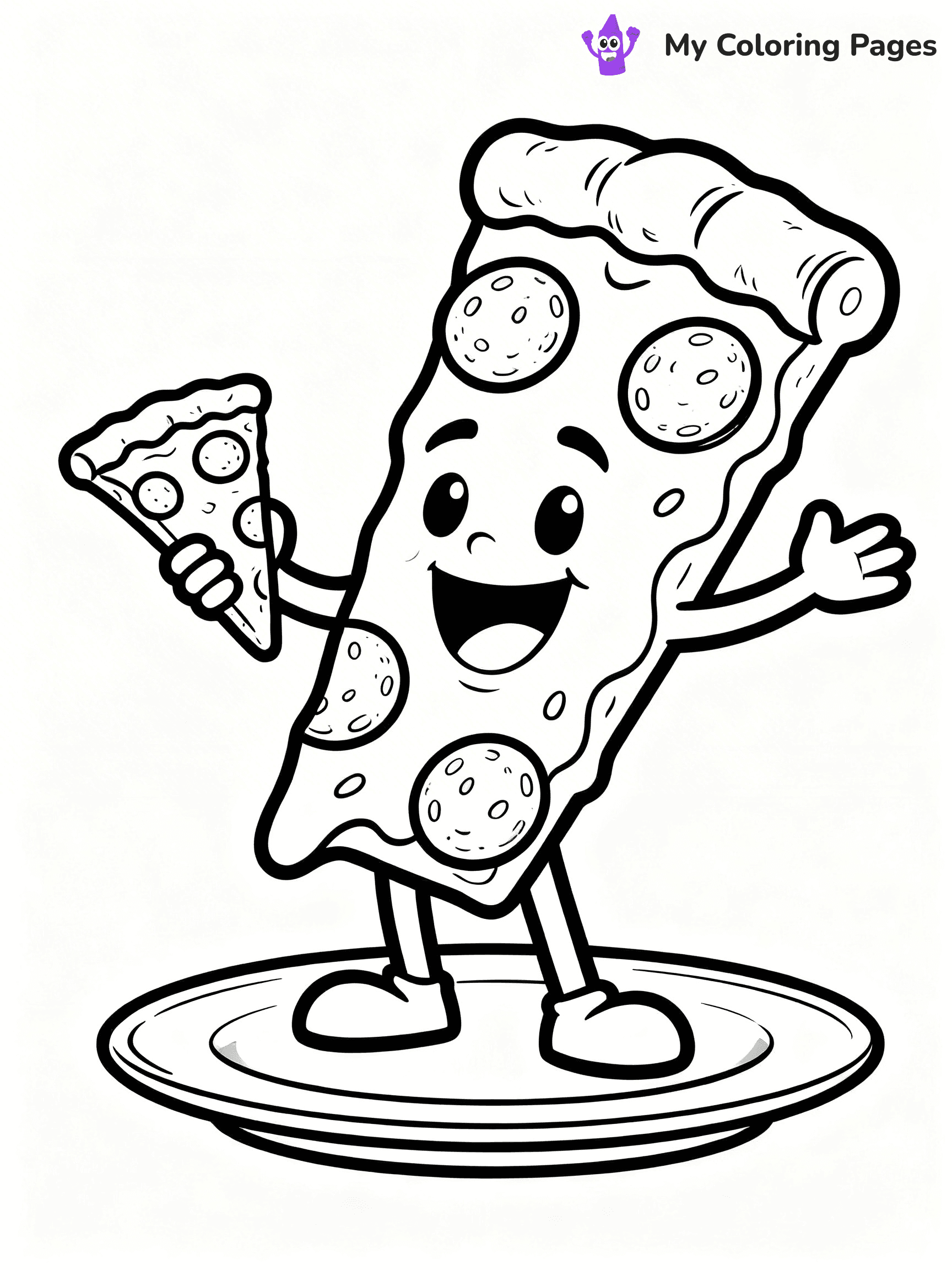 Cute Junk Food Coloring Pages - 83