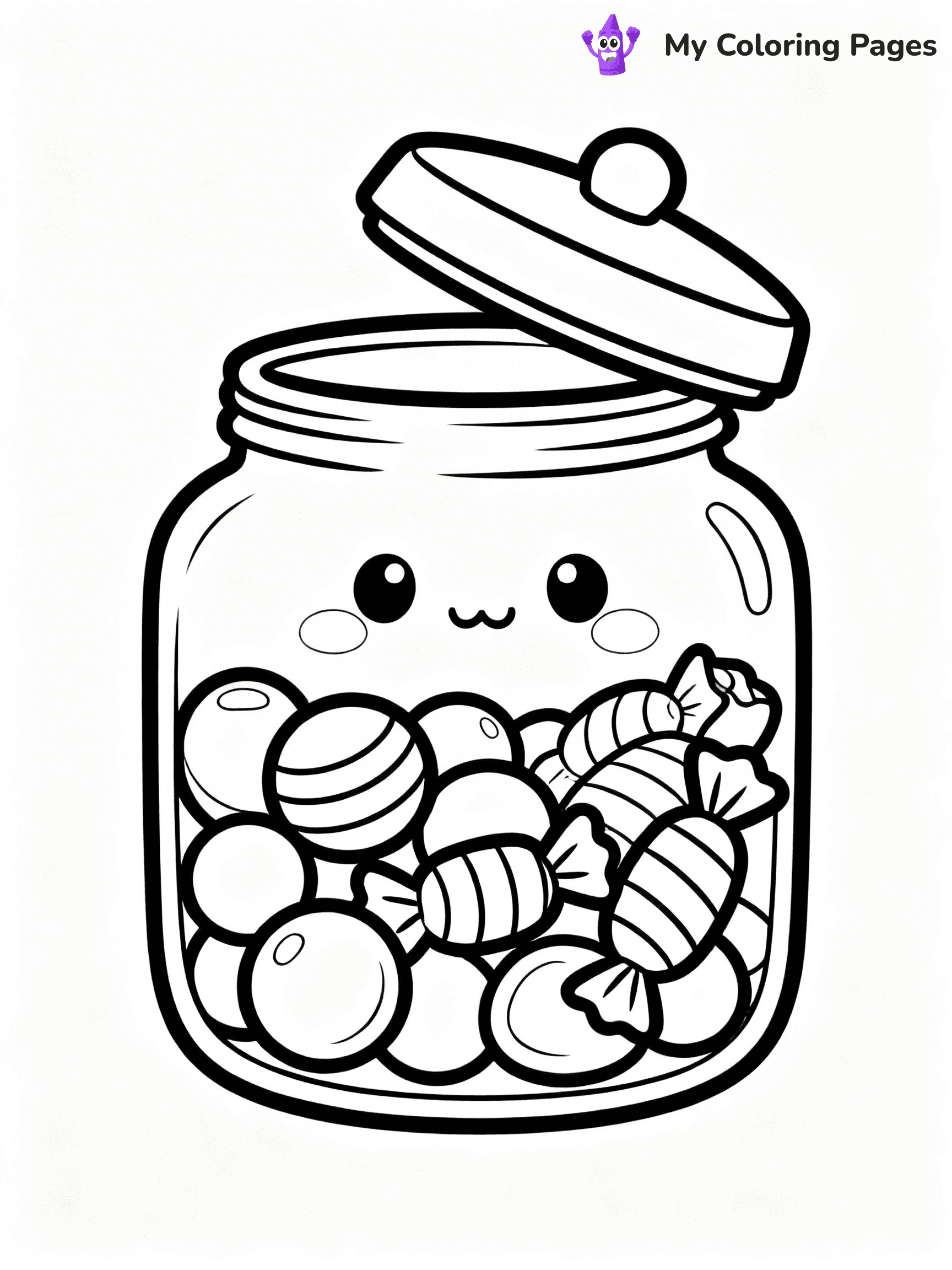 Cute Junk Food Coloring Pages - 74