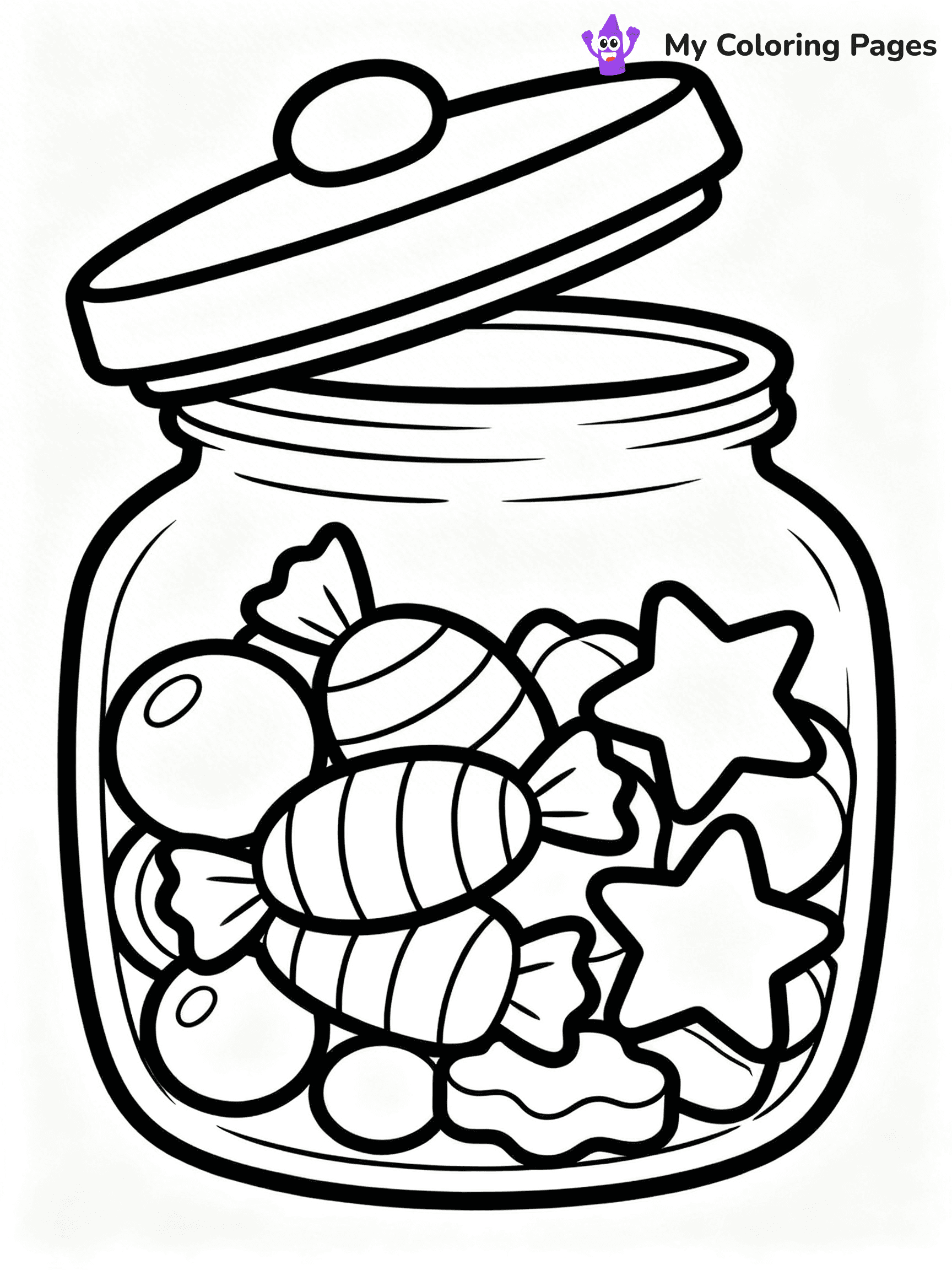 Cute Junk Food Coloring Pages - 73