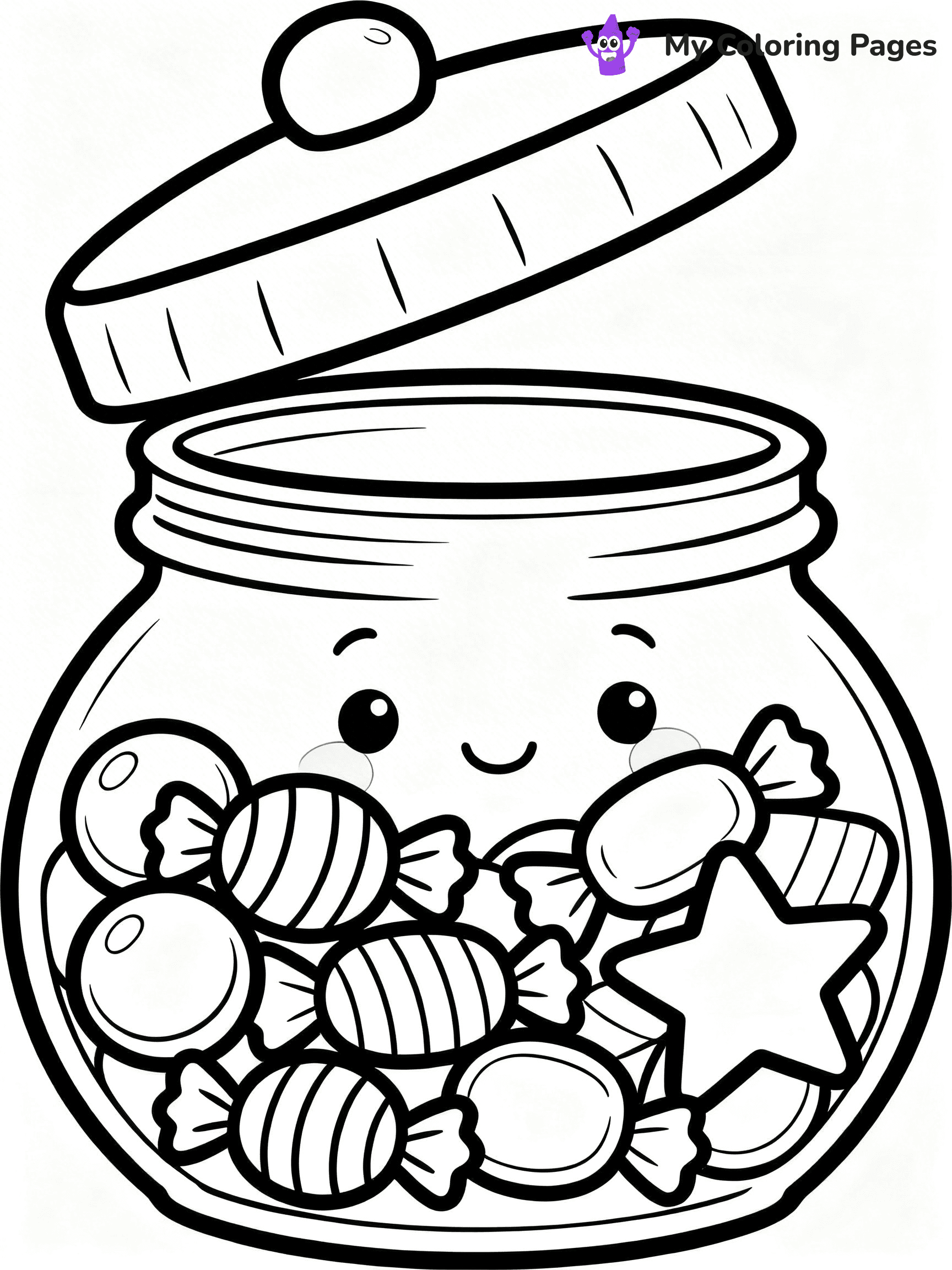 Cute Junk Food Coloring Pages - 72