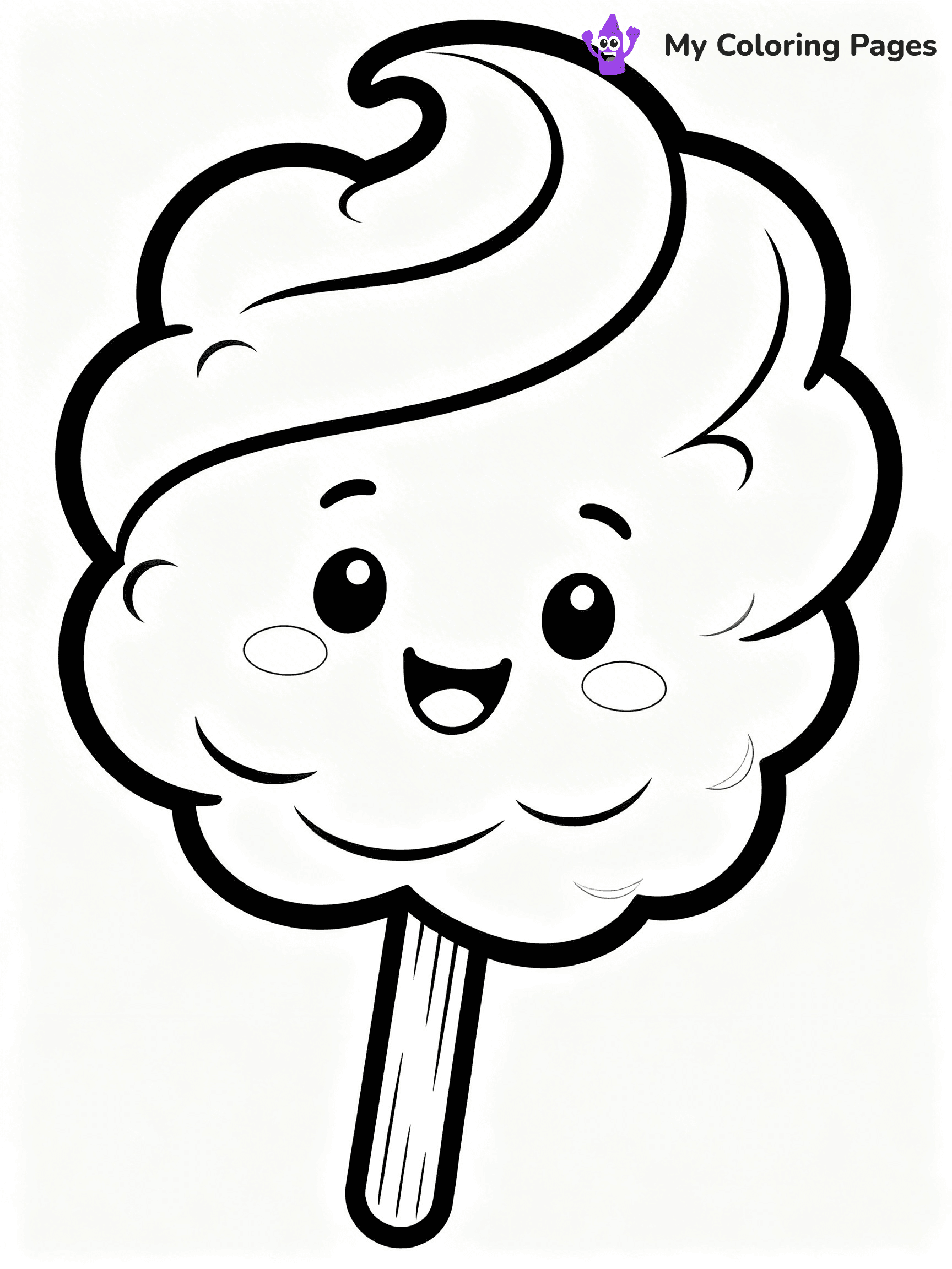 Cute Junk Food Coloring Pages - 69