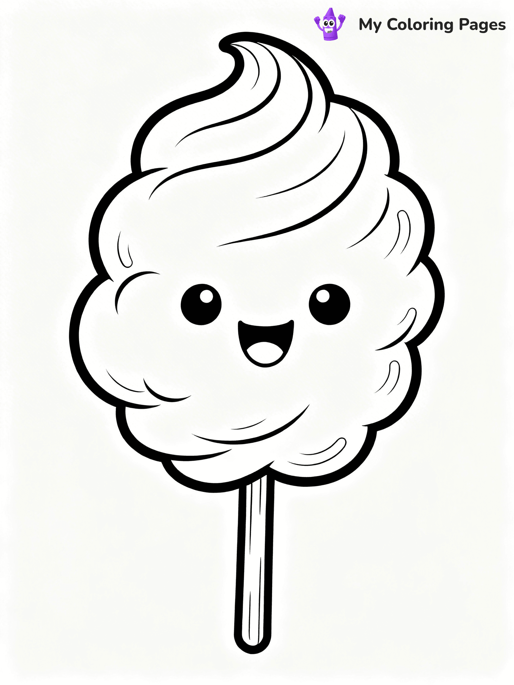 Cute Junk Food Coloring Pages - 66