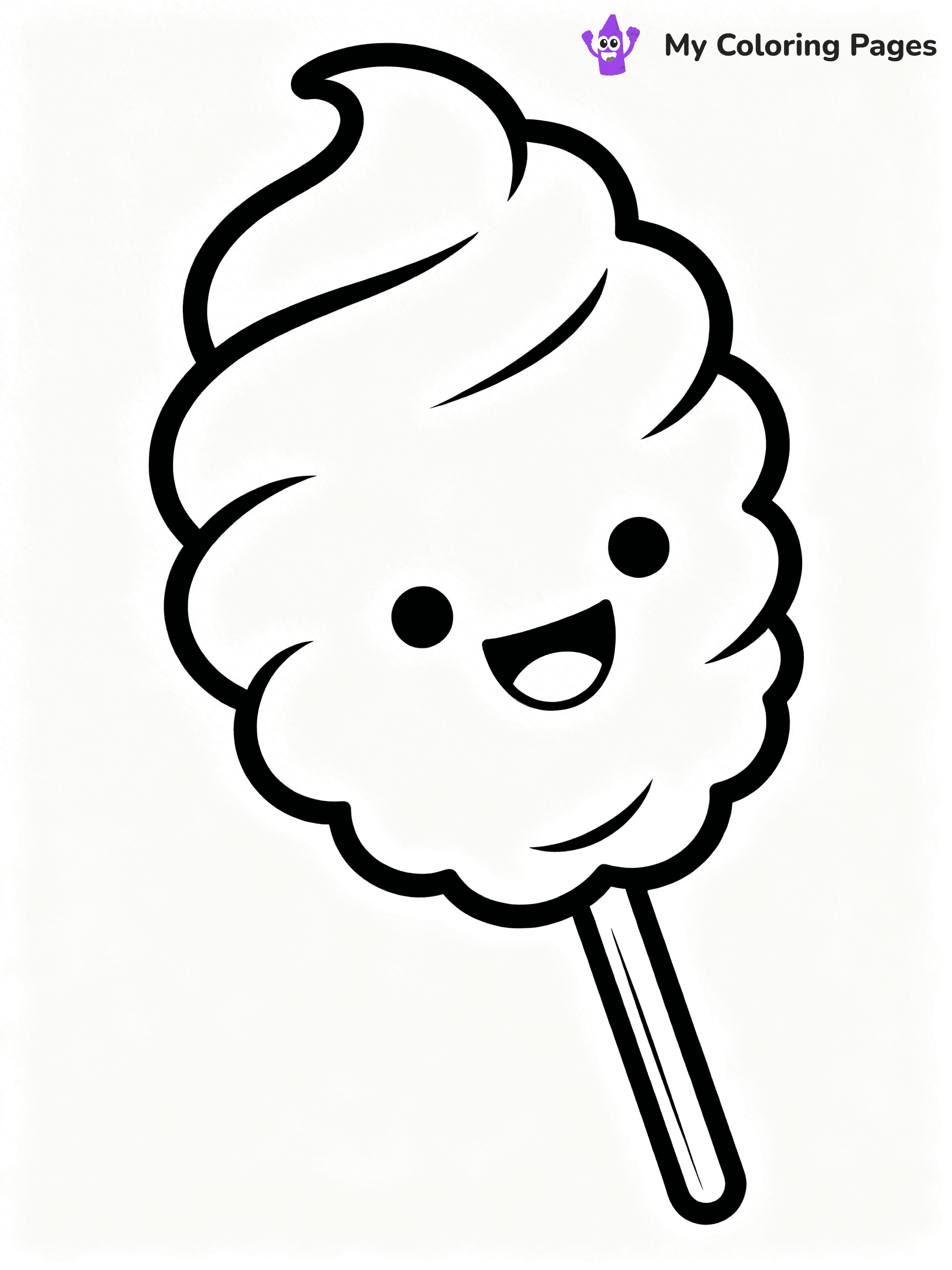 Cute Junk Food Coloring Pages - 65