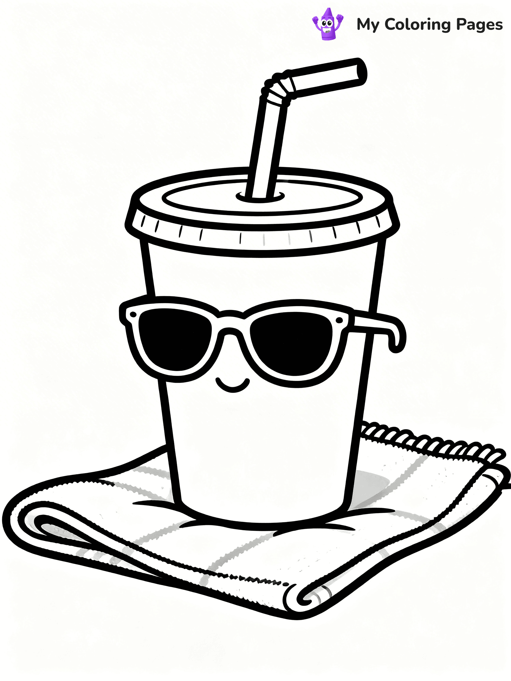 Cute Junk Food Coloring Pages - 63