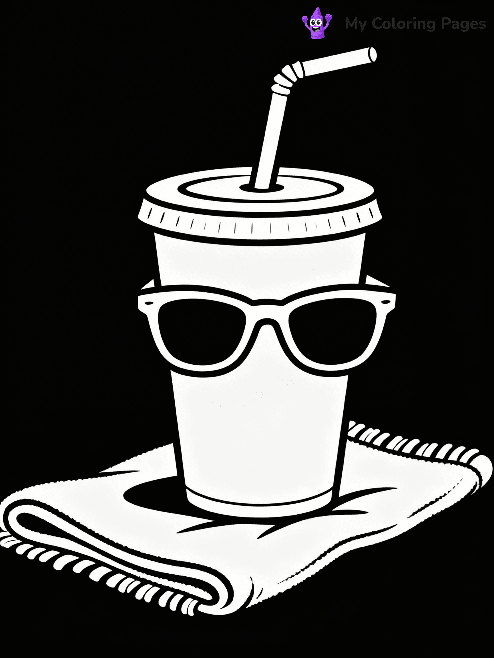 Cute Junk Food Coloring Pages - 62