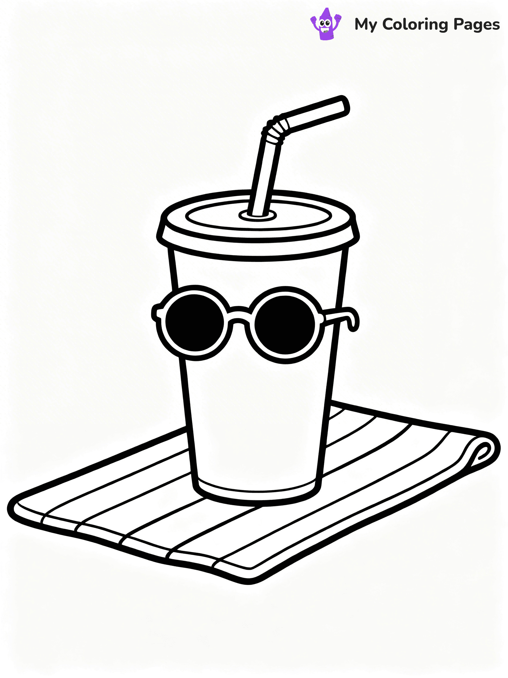 Cute Junk Food Coloring Pages - 61