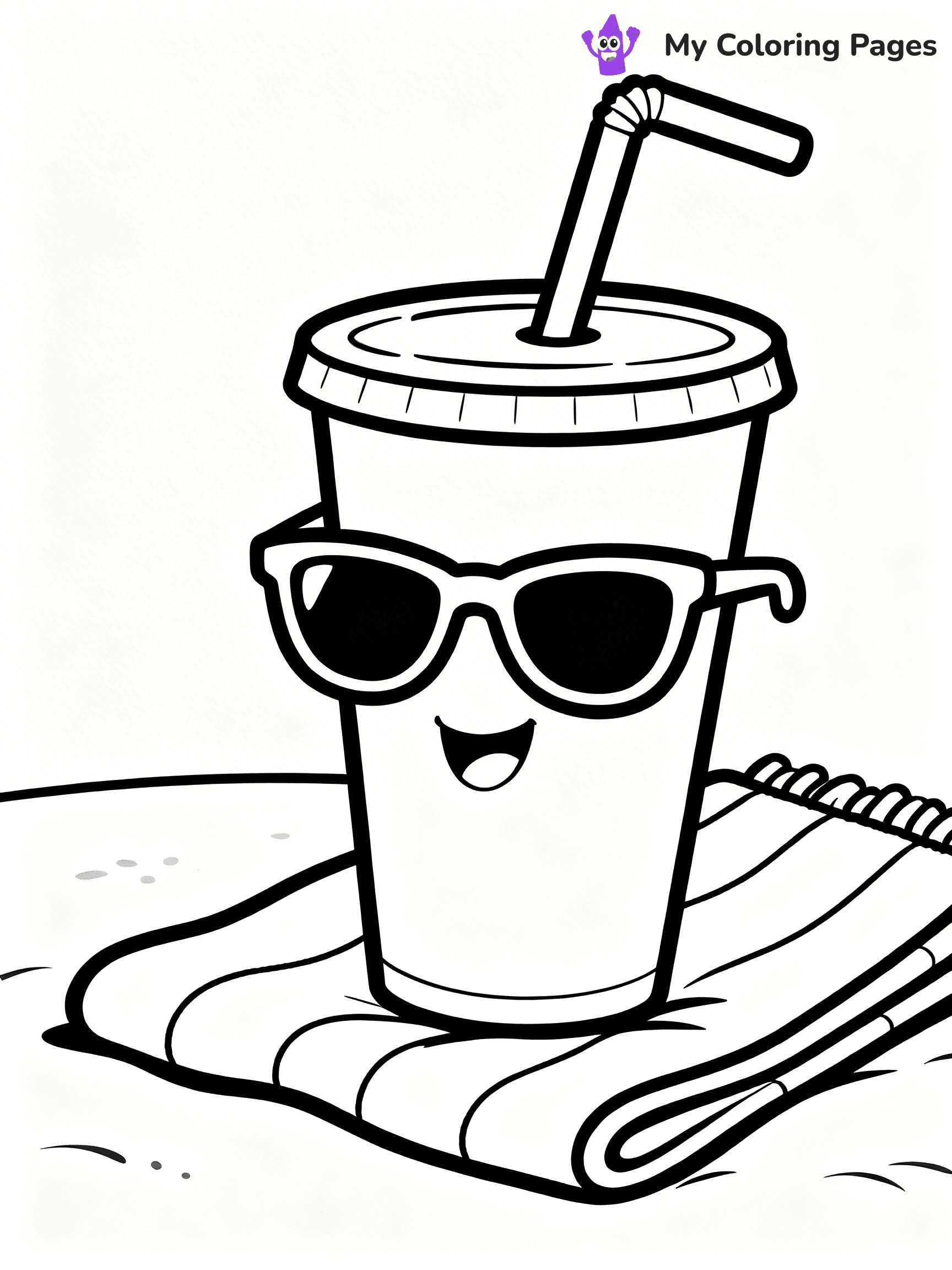 Cute Junk Food Coloring Pages - 58