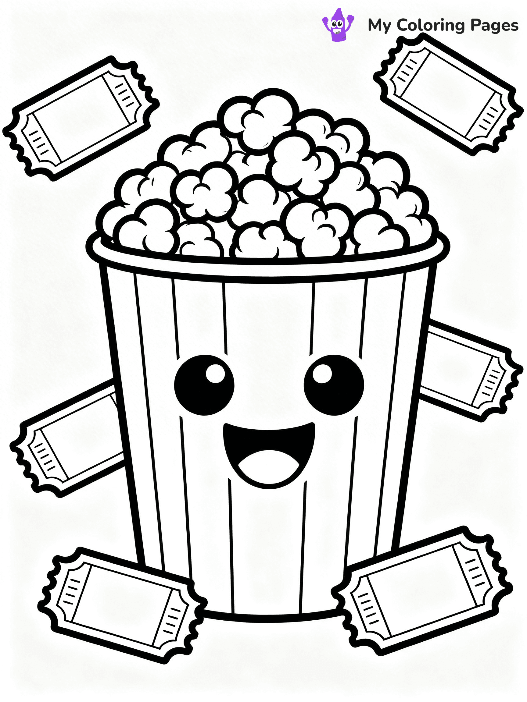 Cute Junk Food Coloring Pages - 53