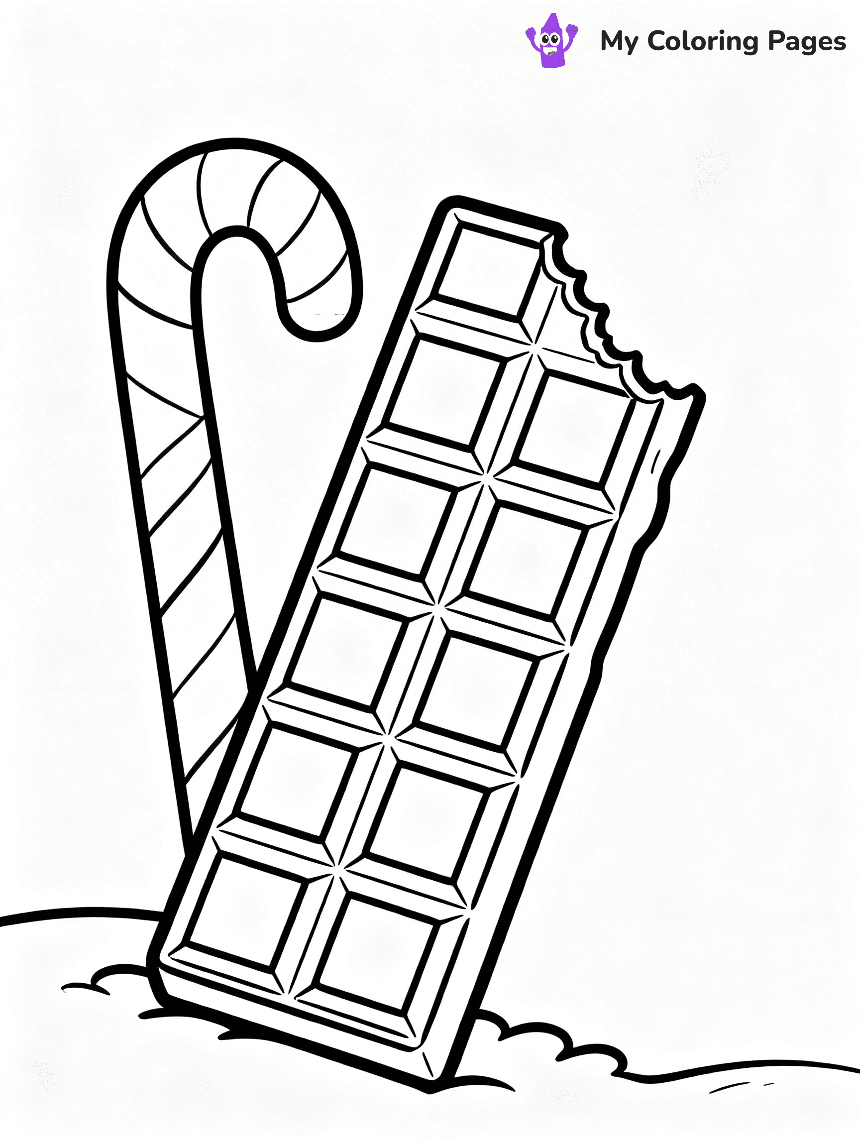 Cute Junk Food Coloring Pages - 50