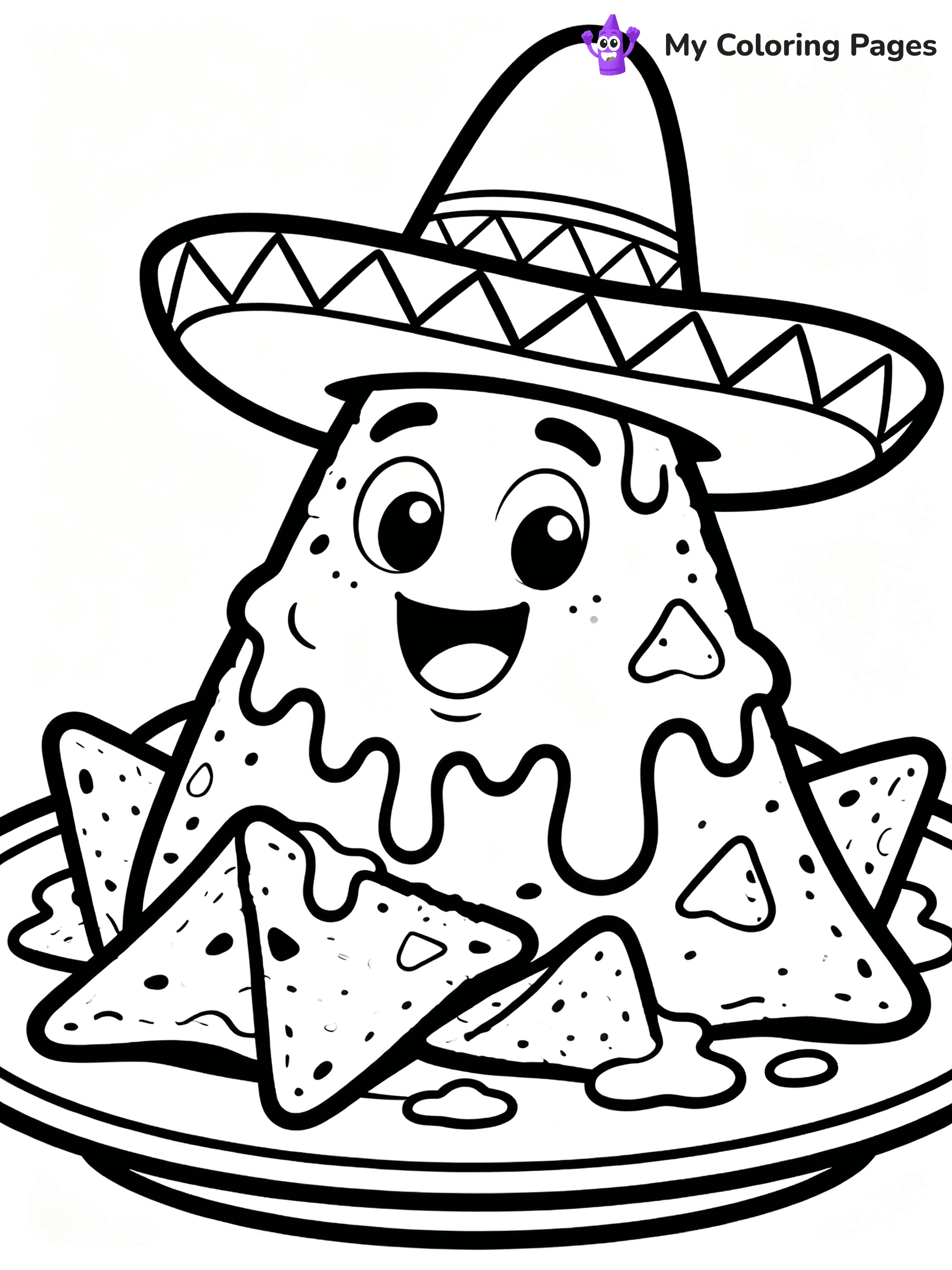 Cute Junk Food Coloring Pages - 33