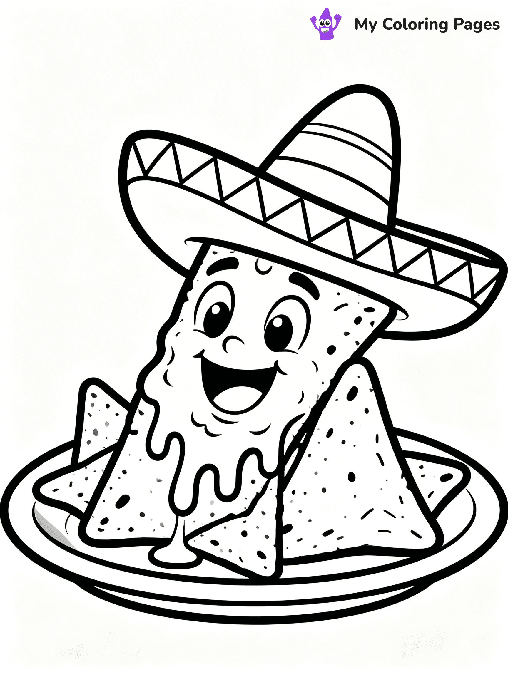 Cute Junk Food Coloring Pages - 31