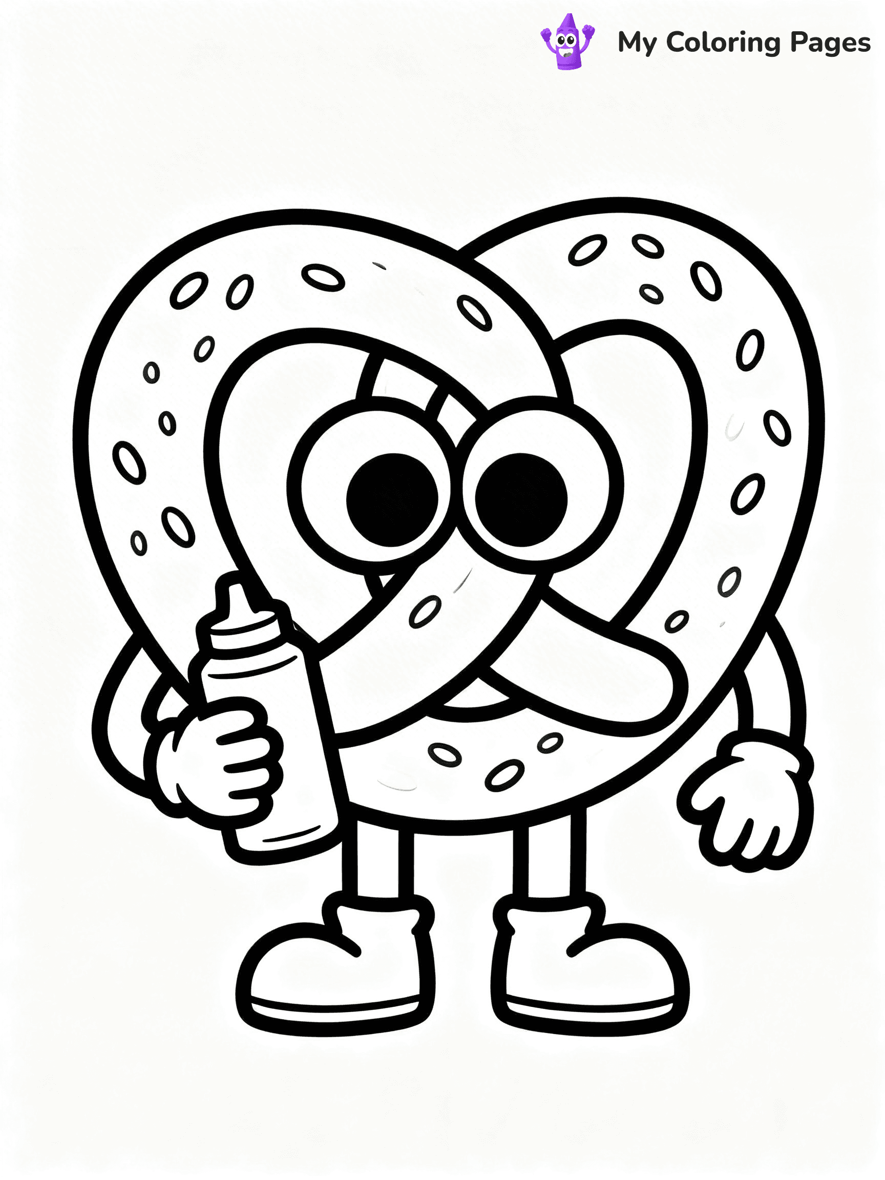 Cute Junk Food Coloring Pages - 29